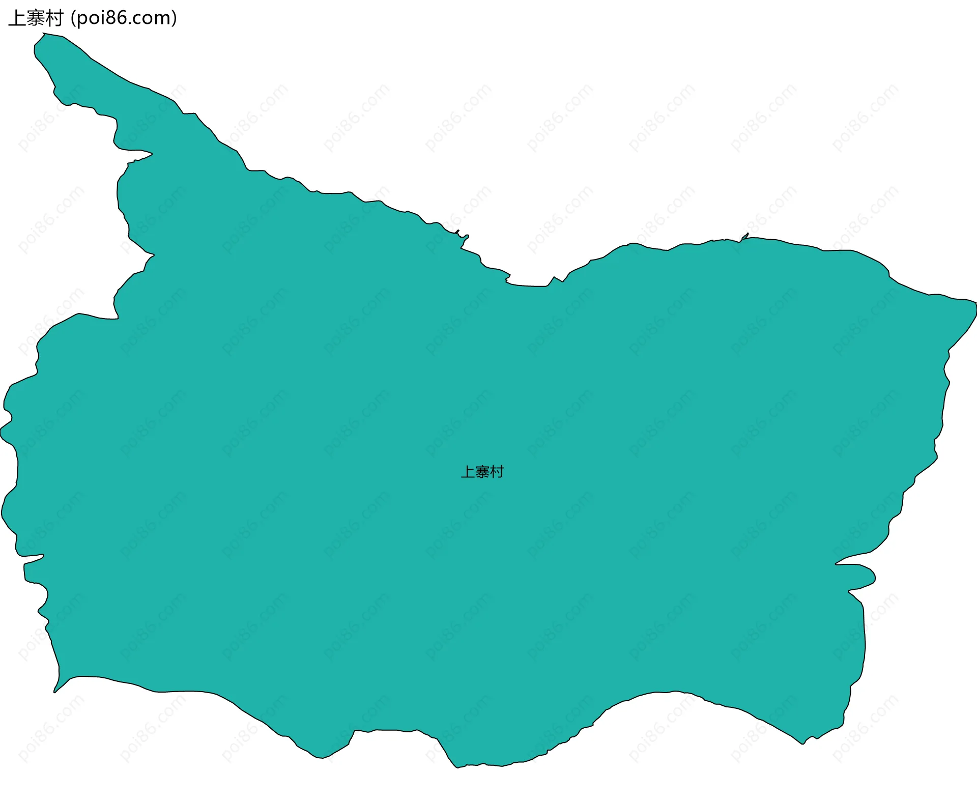 上寨村边界地图