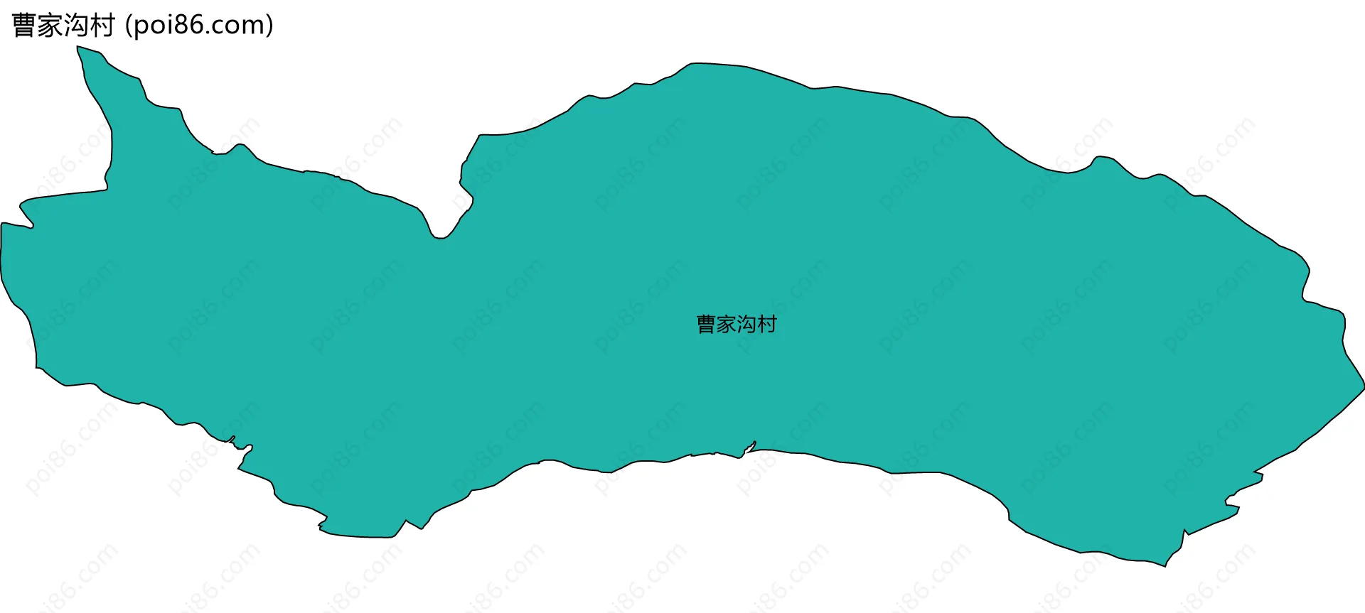 曹家沟村边界地图