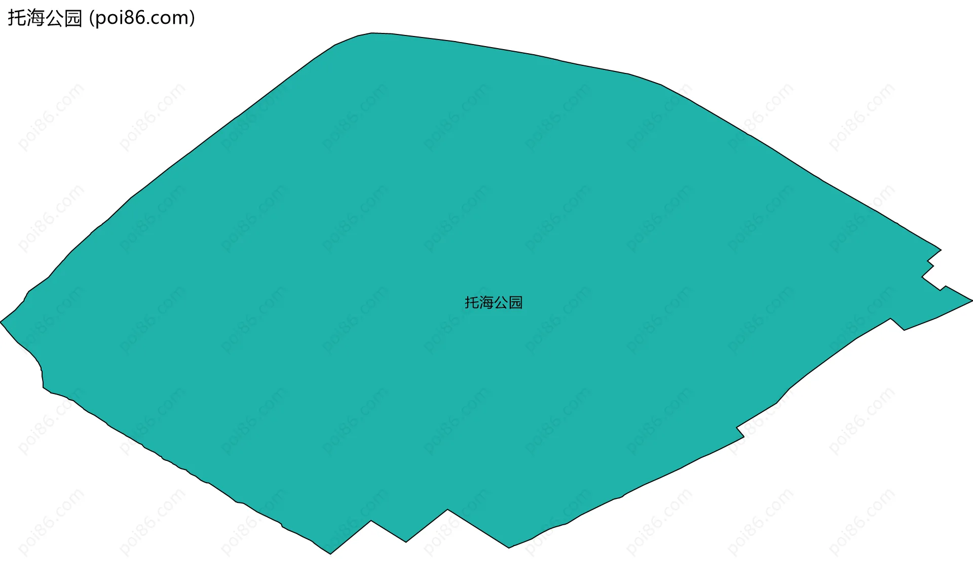 托海公园边界地图