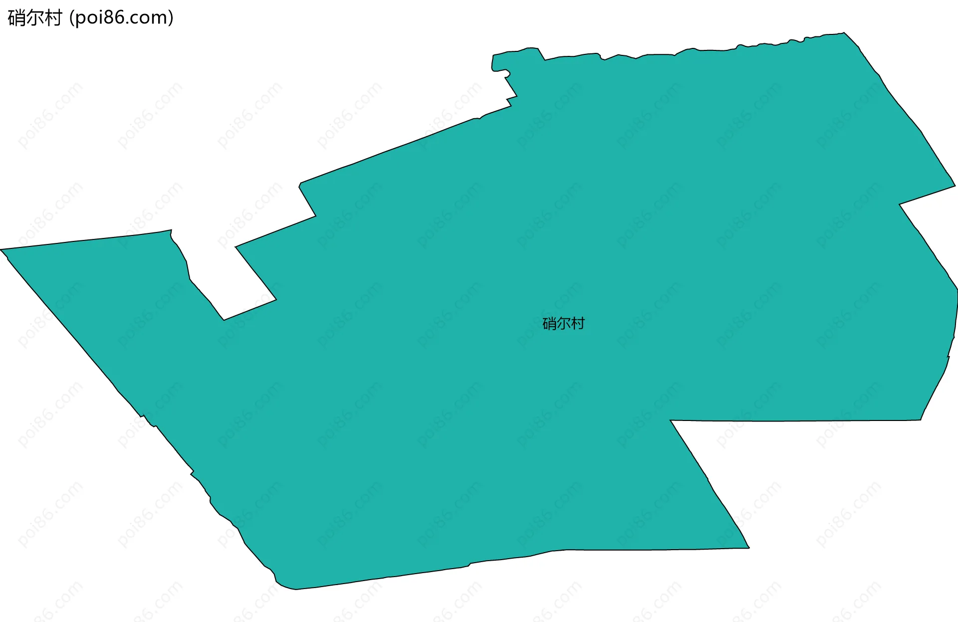 硝尔村边界地图