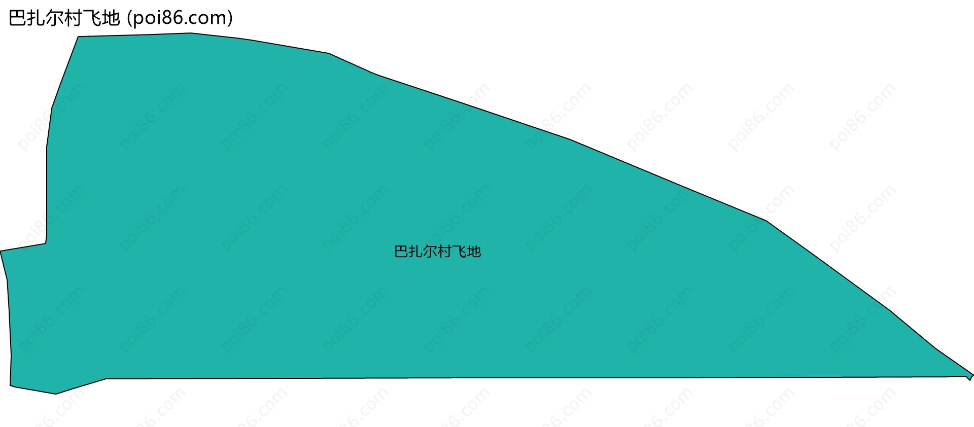 巴扎尔村飞地边界地图