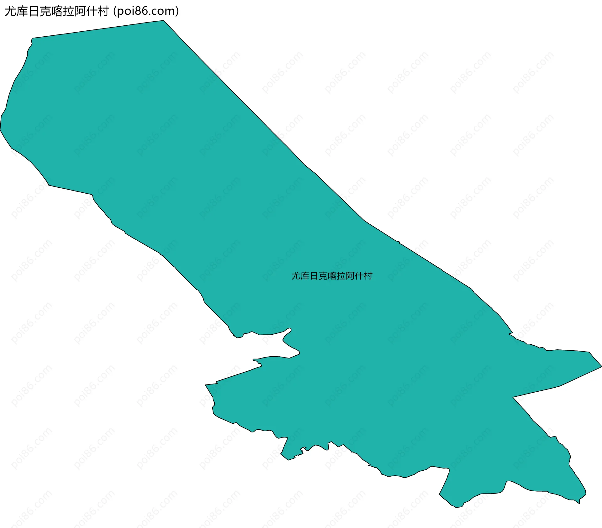 尤库日克喀拉阿什村边界地图