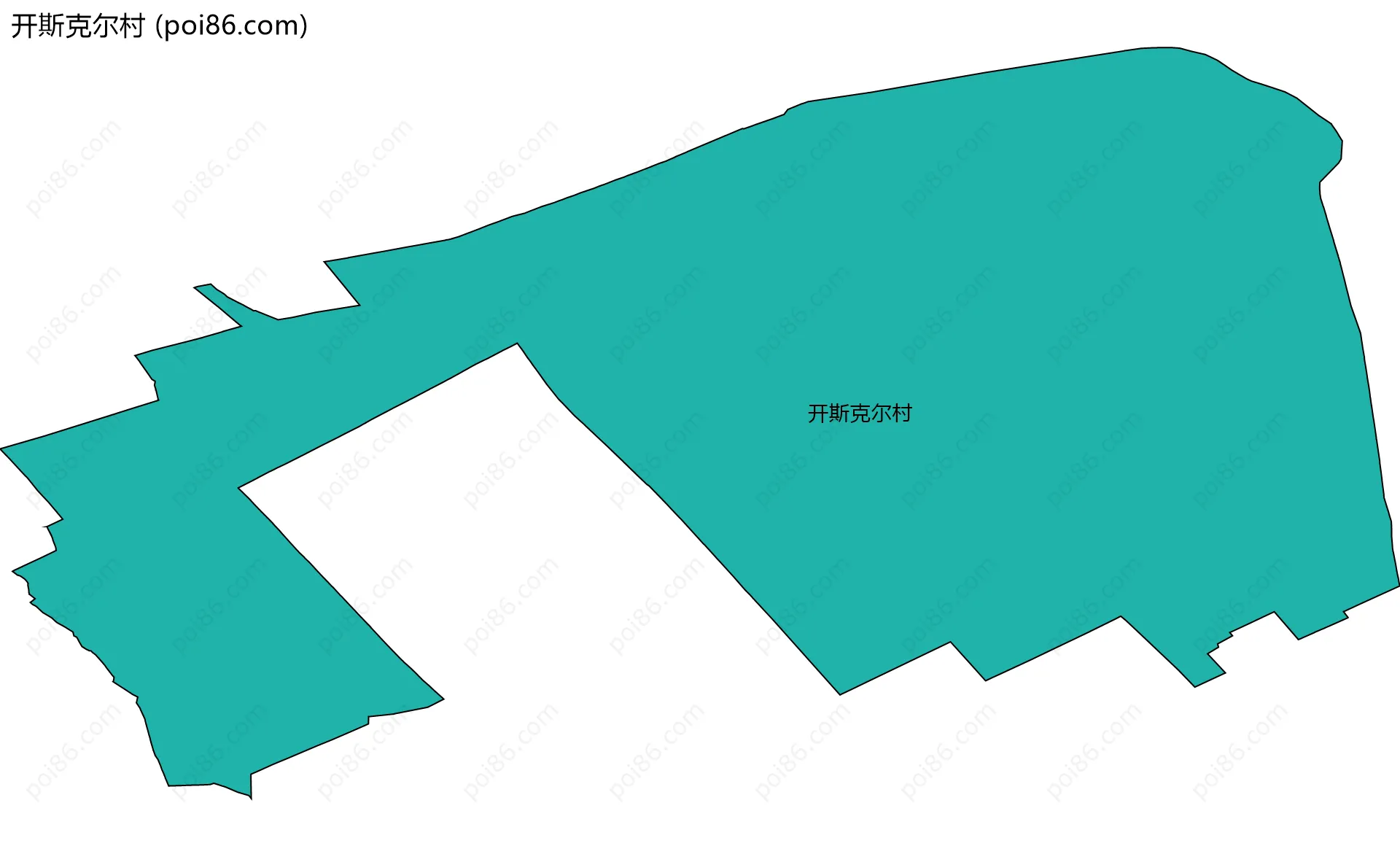 开斯克尔村边界地图