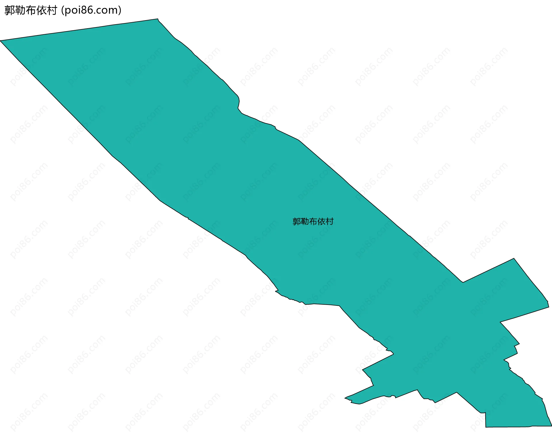 郭勒布依村边界地图
