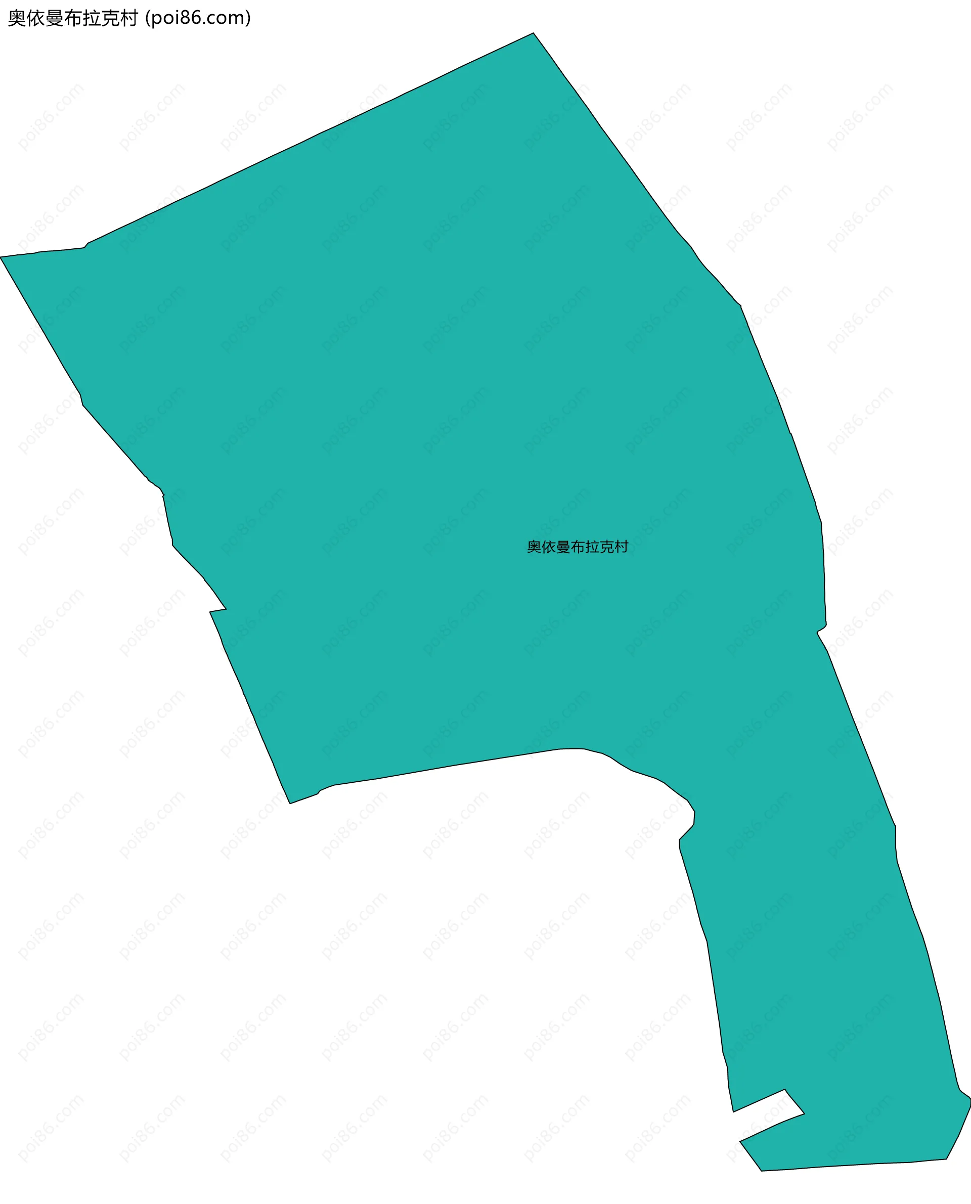 奥依曼布拉克村边界地图