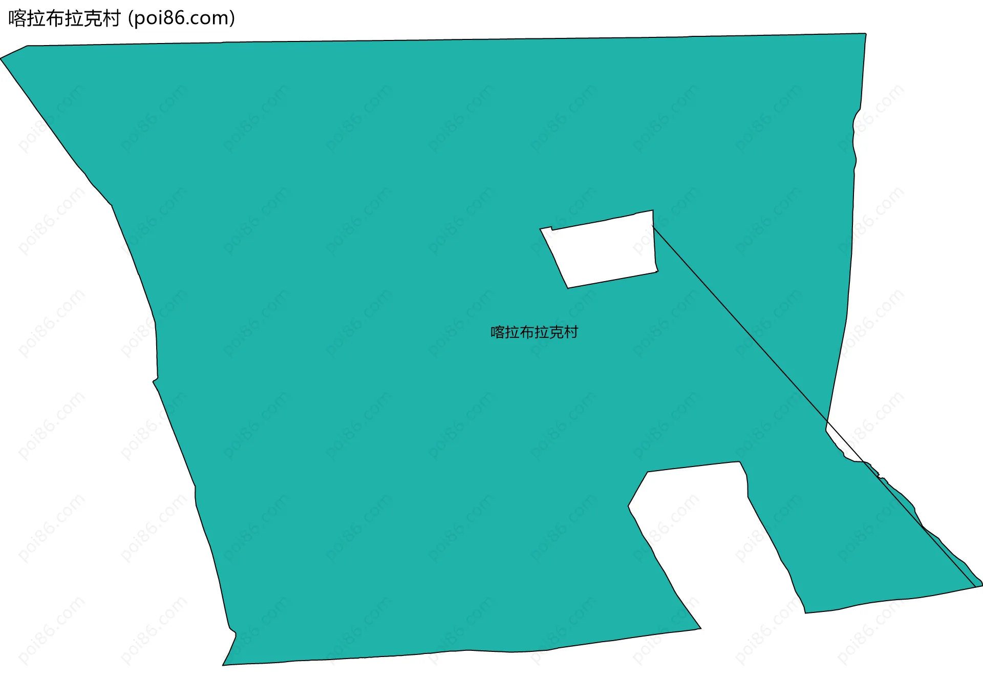 喀拉布拉克村边界地图