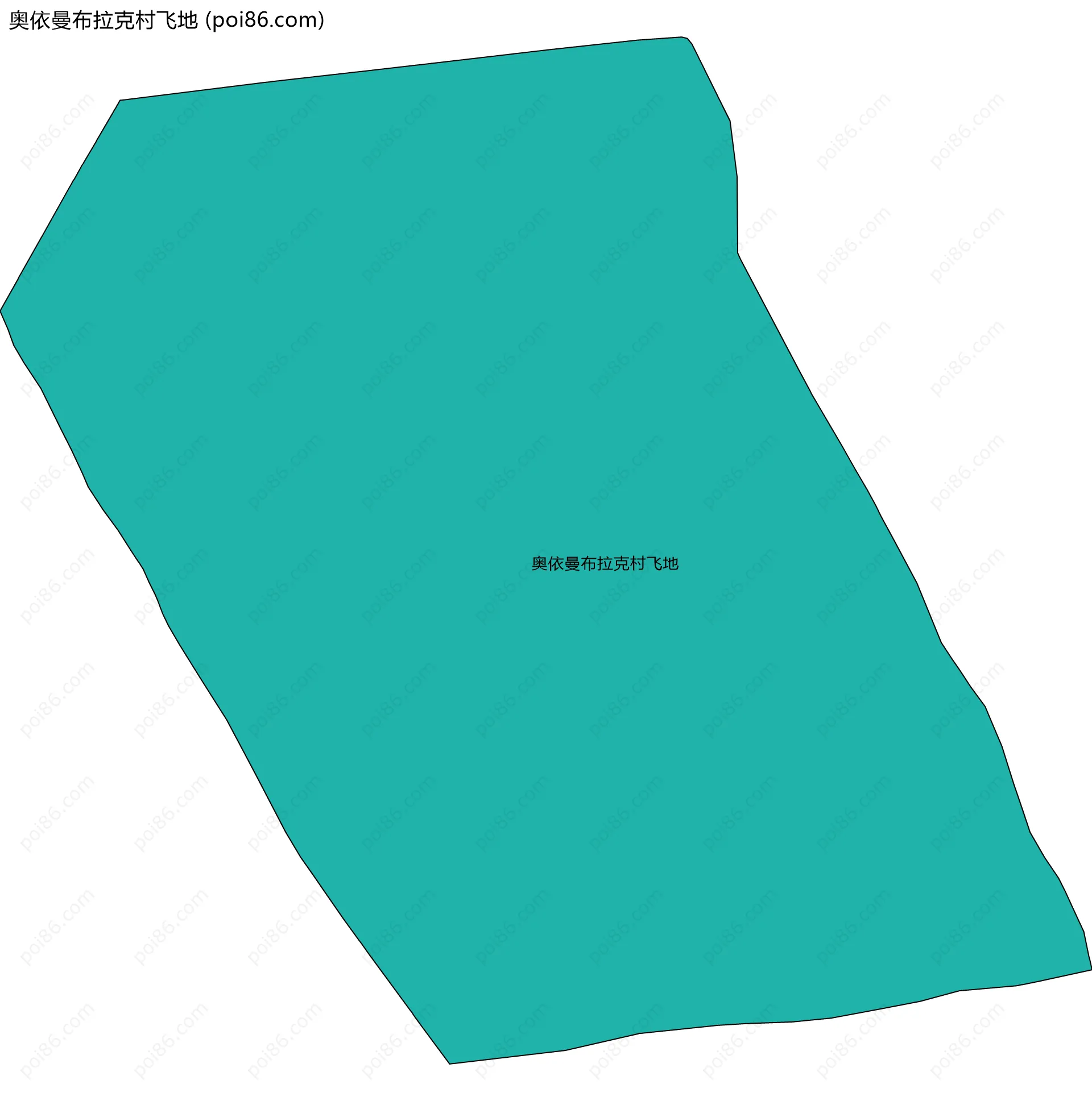 奥依曼布拉克村飞地边界地图