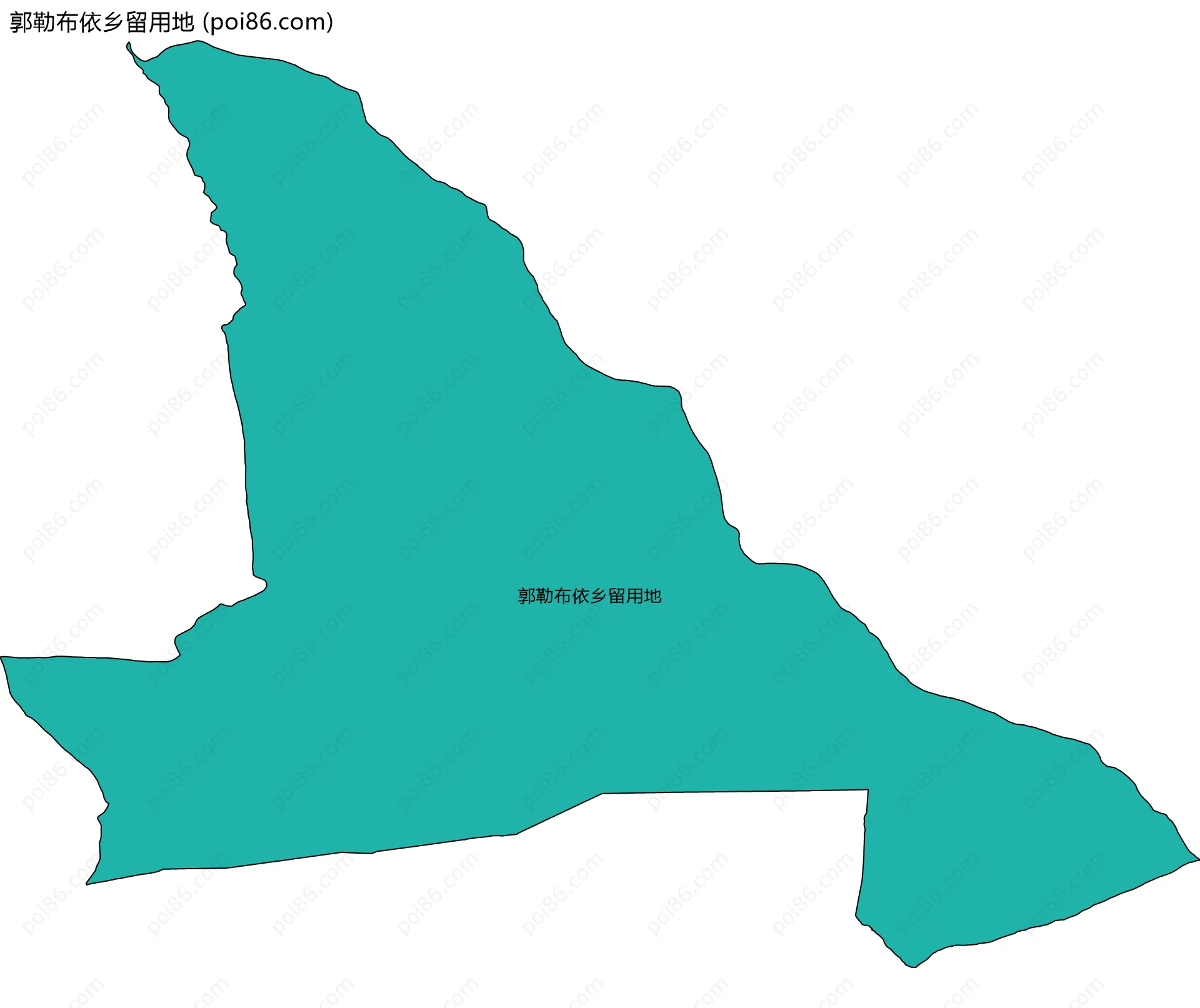 郭勒布依乡留用地边界地图