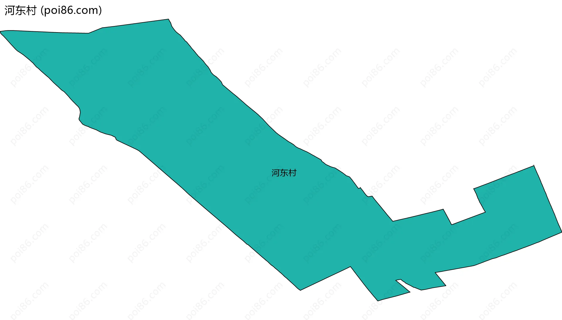 河东村边界地图