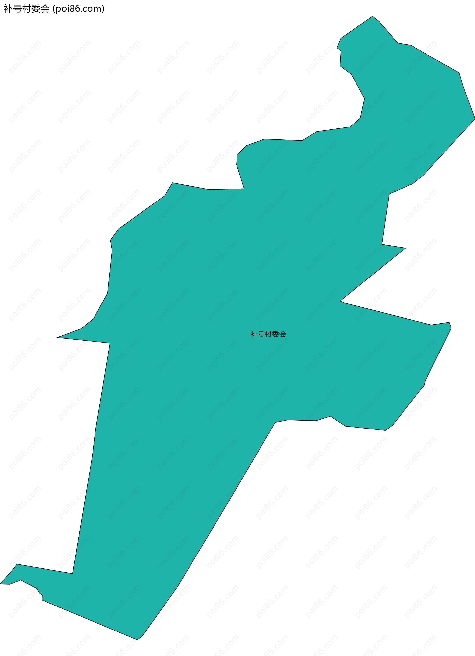 补号村委会边界地图