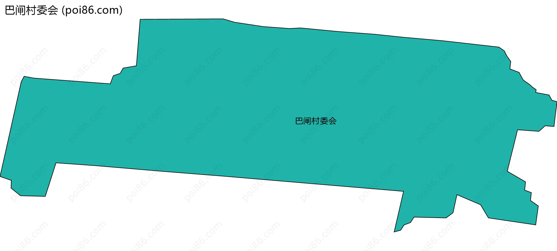 巴闸村委会边界地图