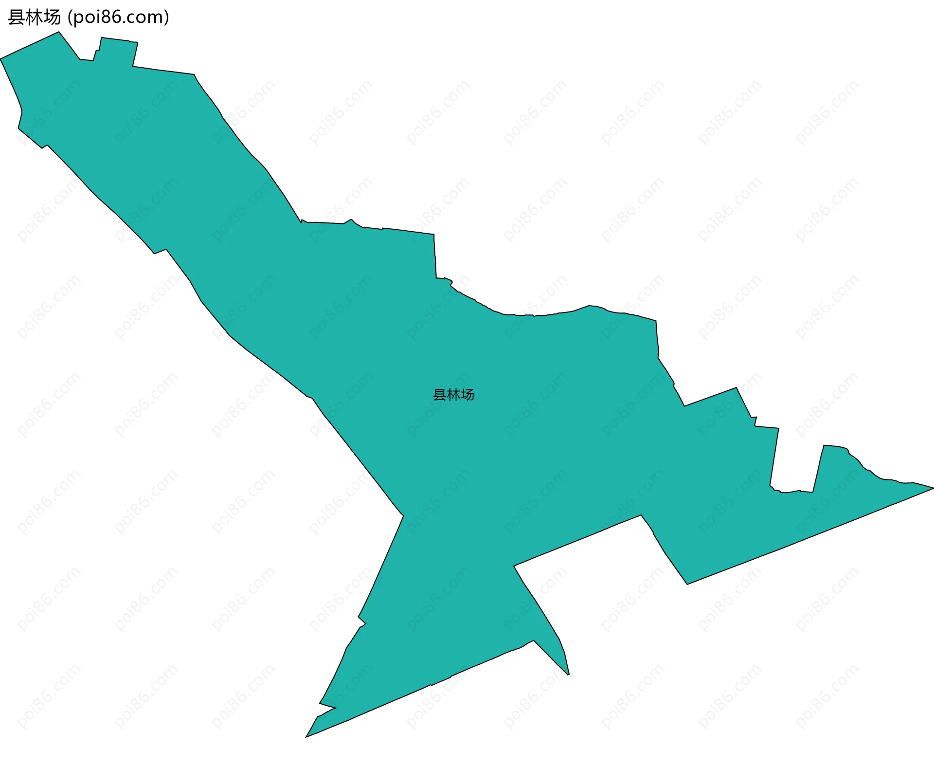 县林场边界地图
