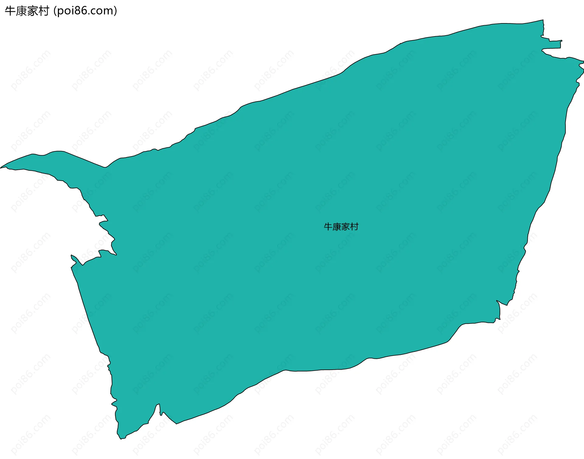牛康家村边界地图
