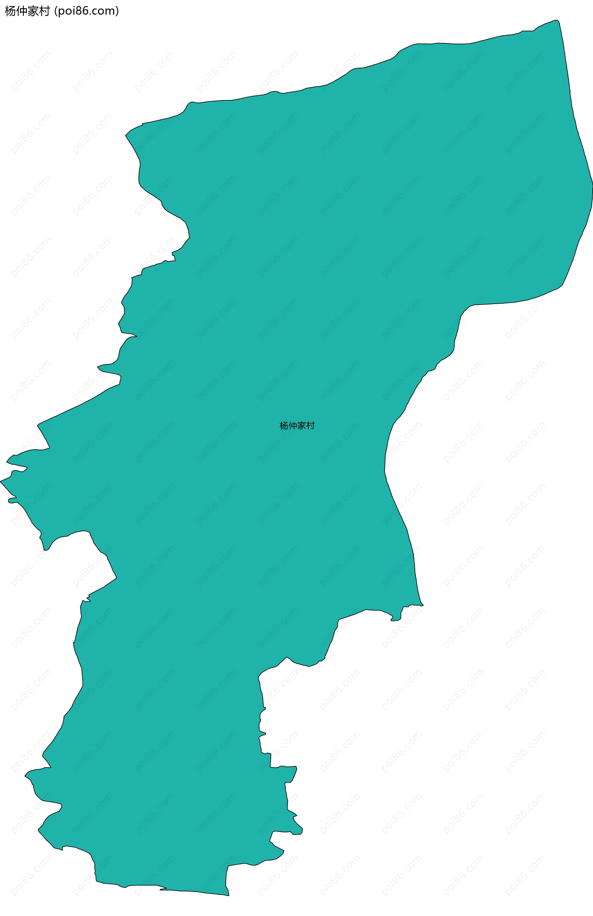 杨仲家村边界地图