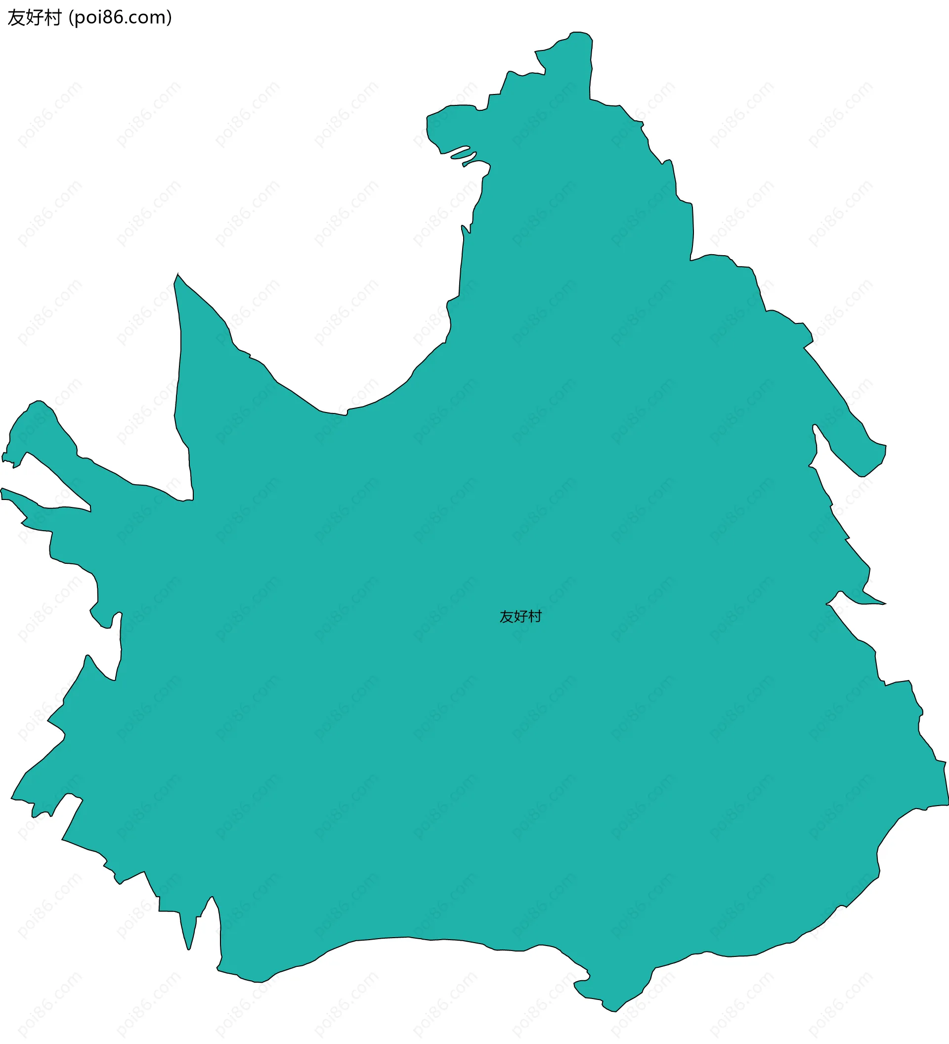 友好村边界地图