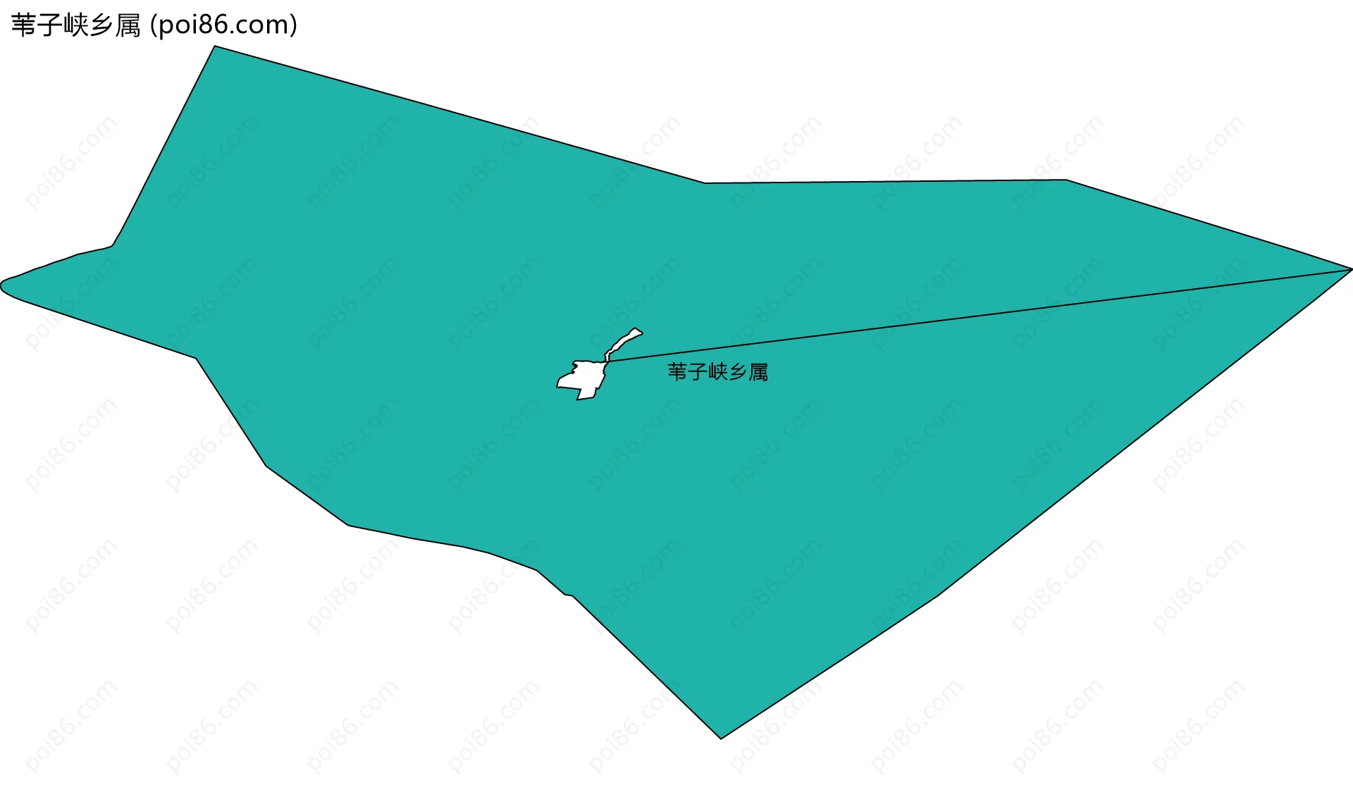 苇子峡乡属边界地图