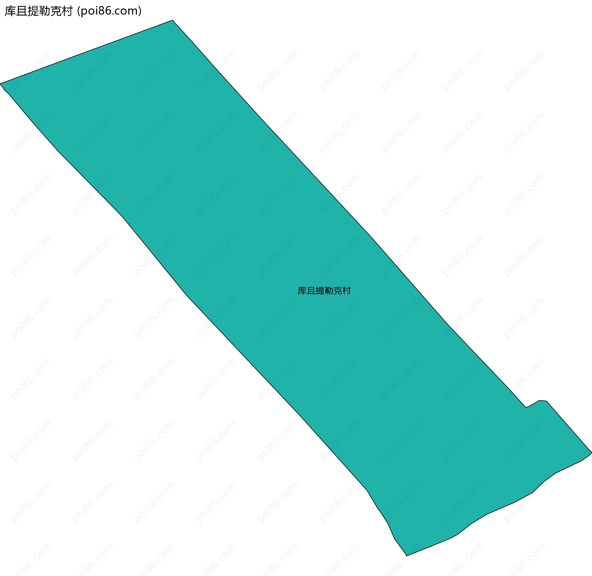 库且提勒克村边界地图