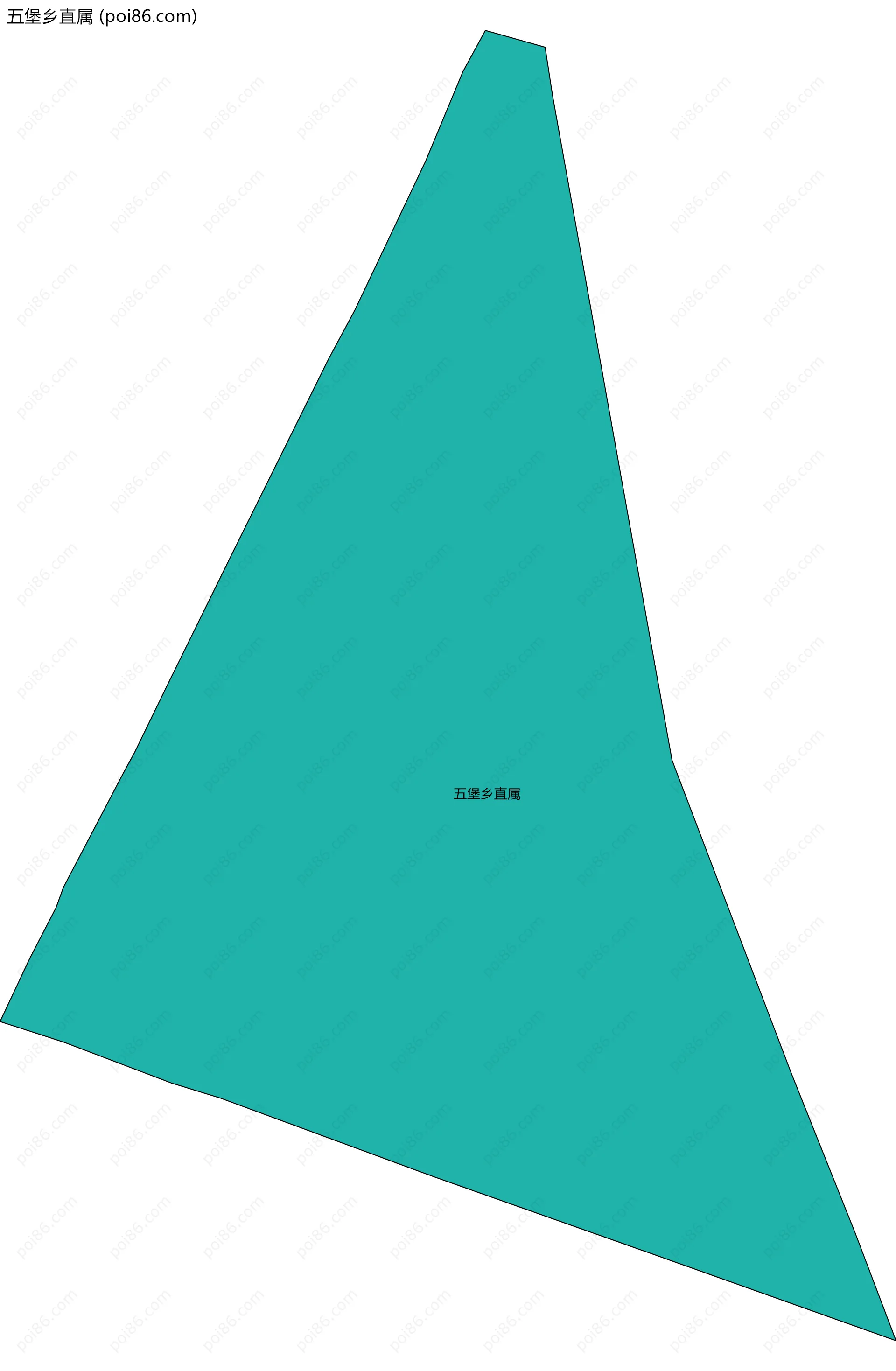 五堡乡直属边界地图