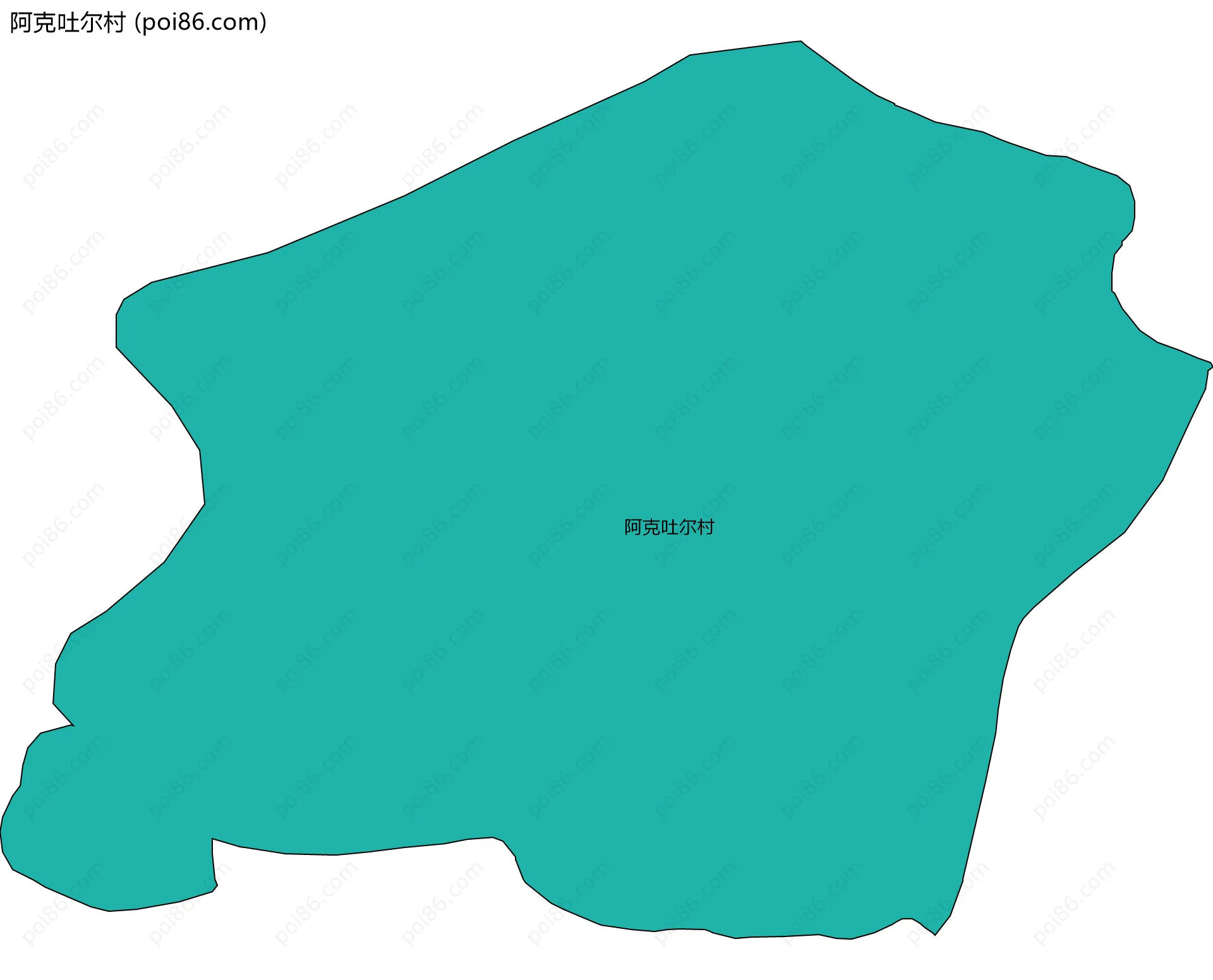 阿克吐尔村边界地图