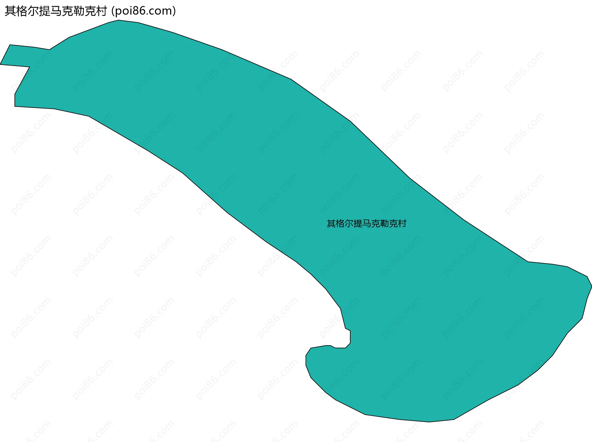 其格尔提马克勒克村边界地图