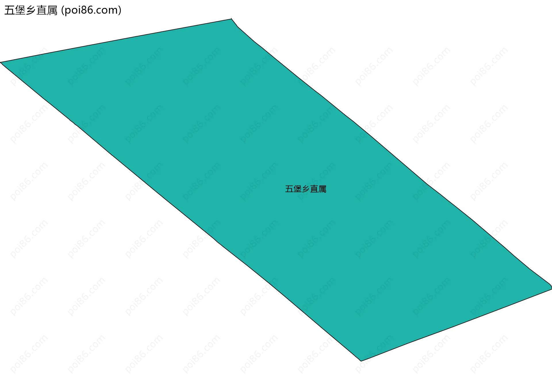五堡乡直属边界地图