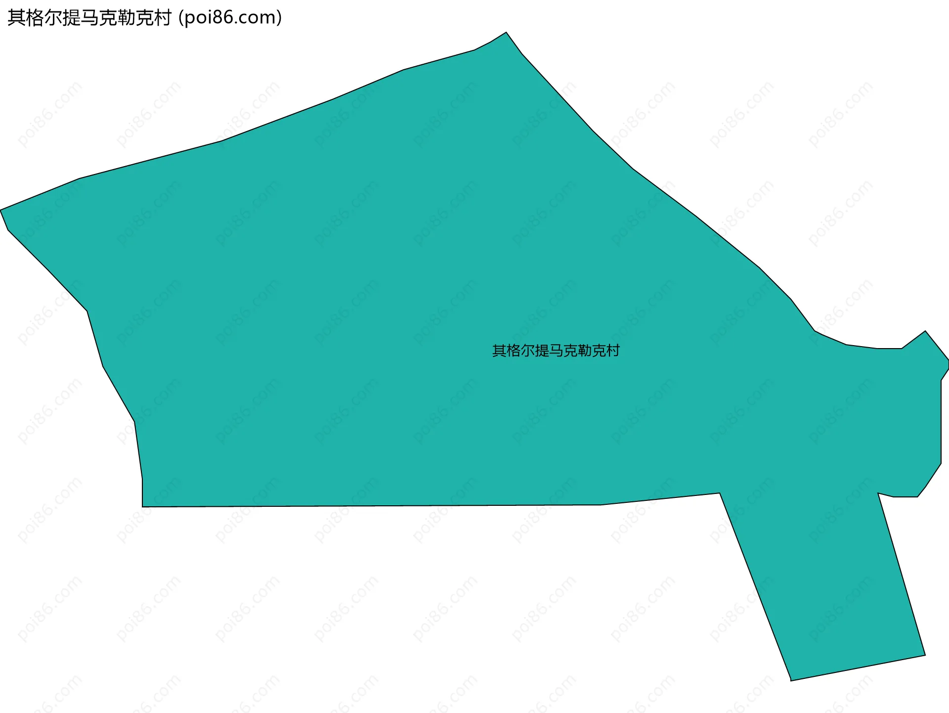 其格尔提马克勒克村边界地图