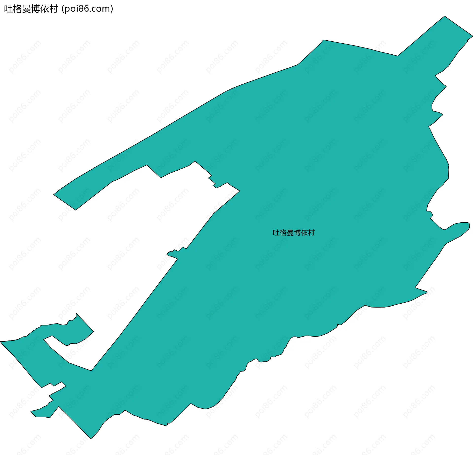 吐格曼博依村边界地图