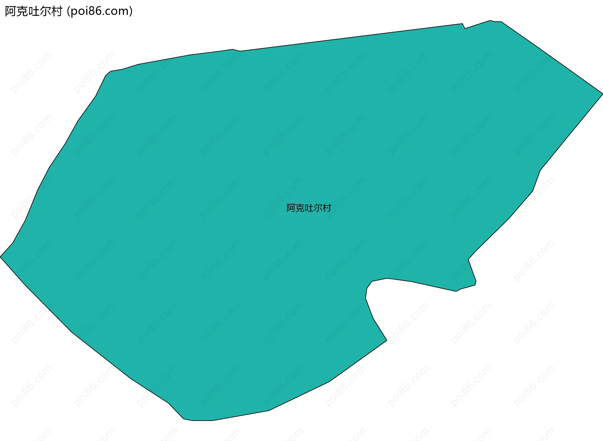 阿克吐尔村边界地图