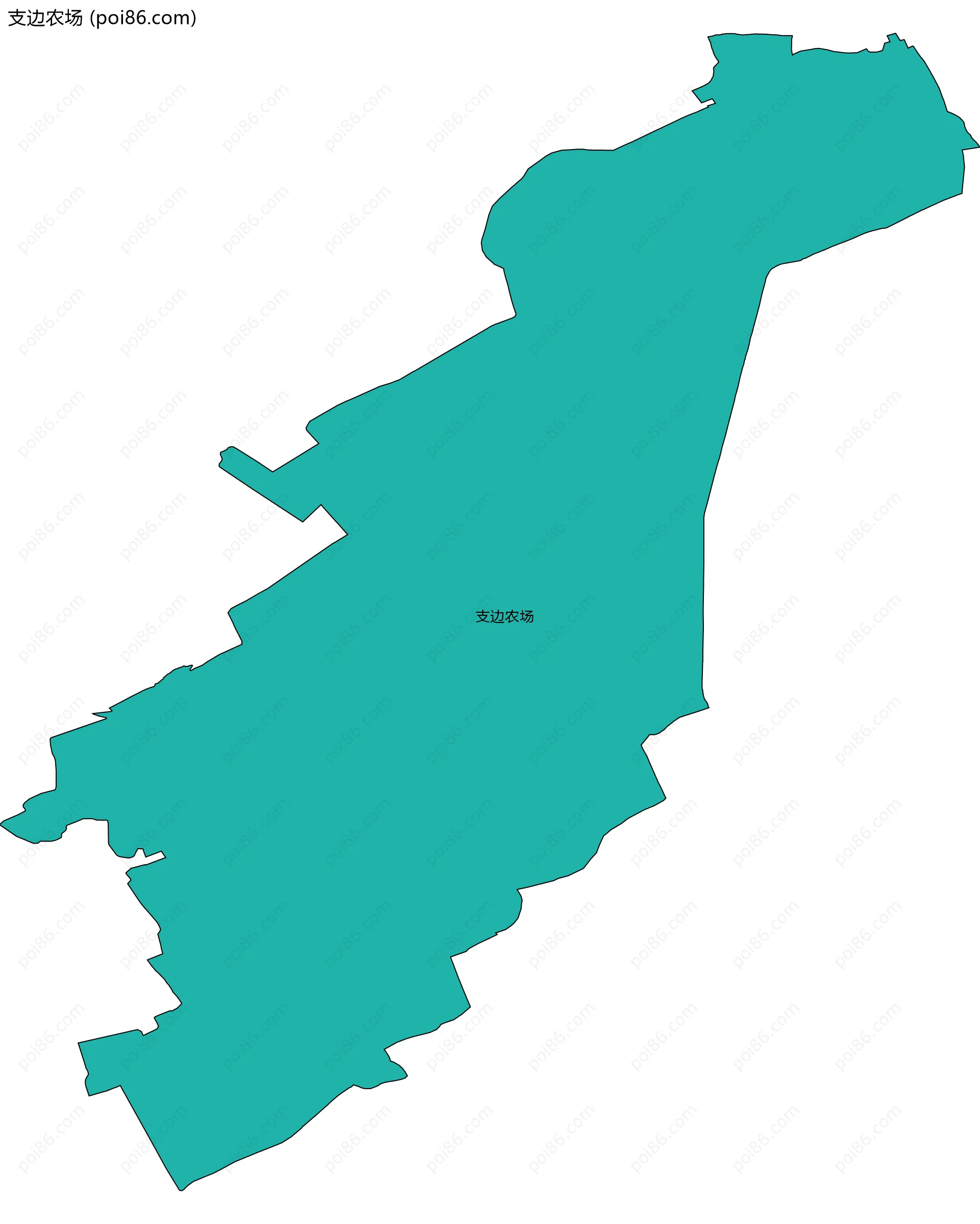 支边农场边界地图