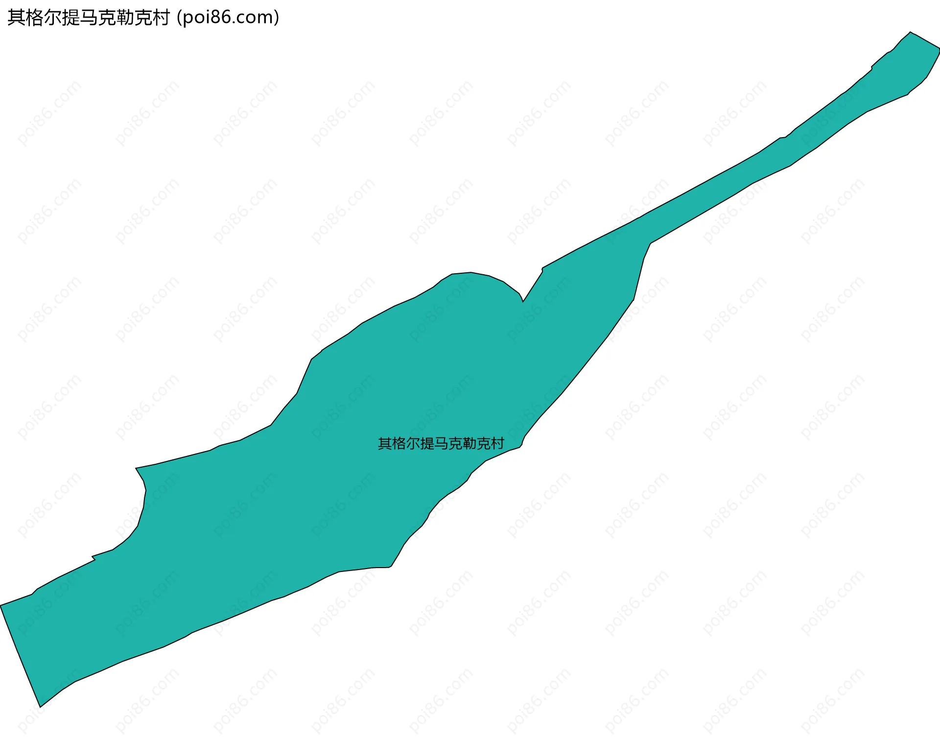 其格尔提马克勒克村边界地图