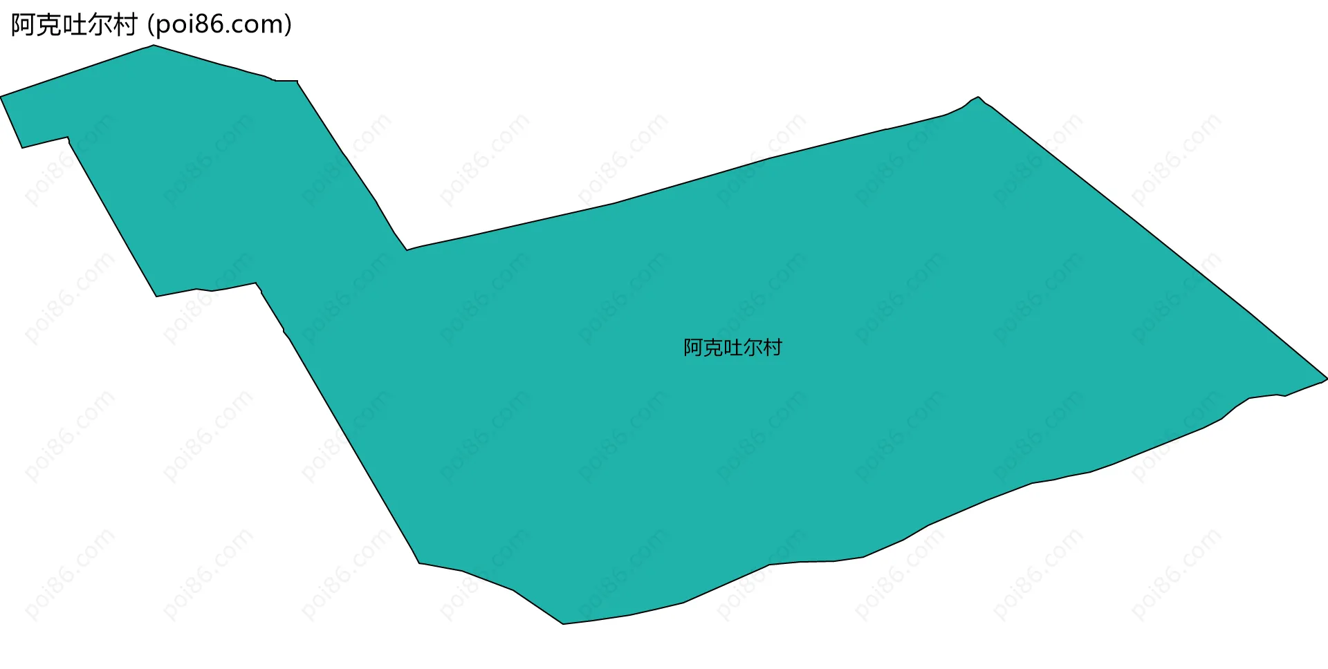 阿克吐尔村边界地图