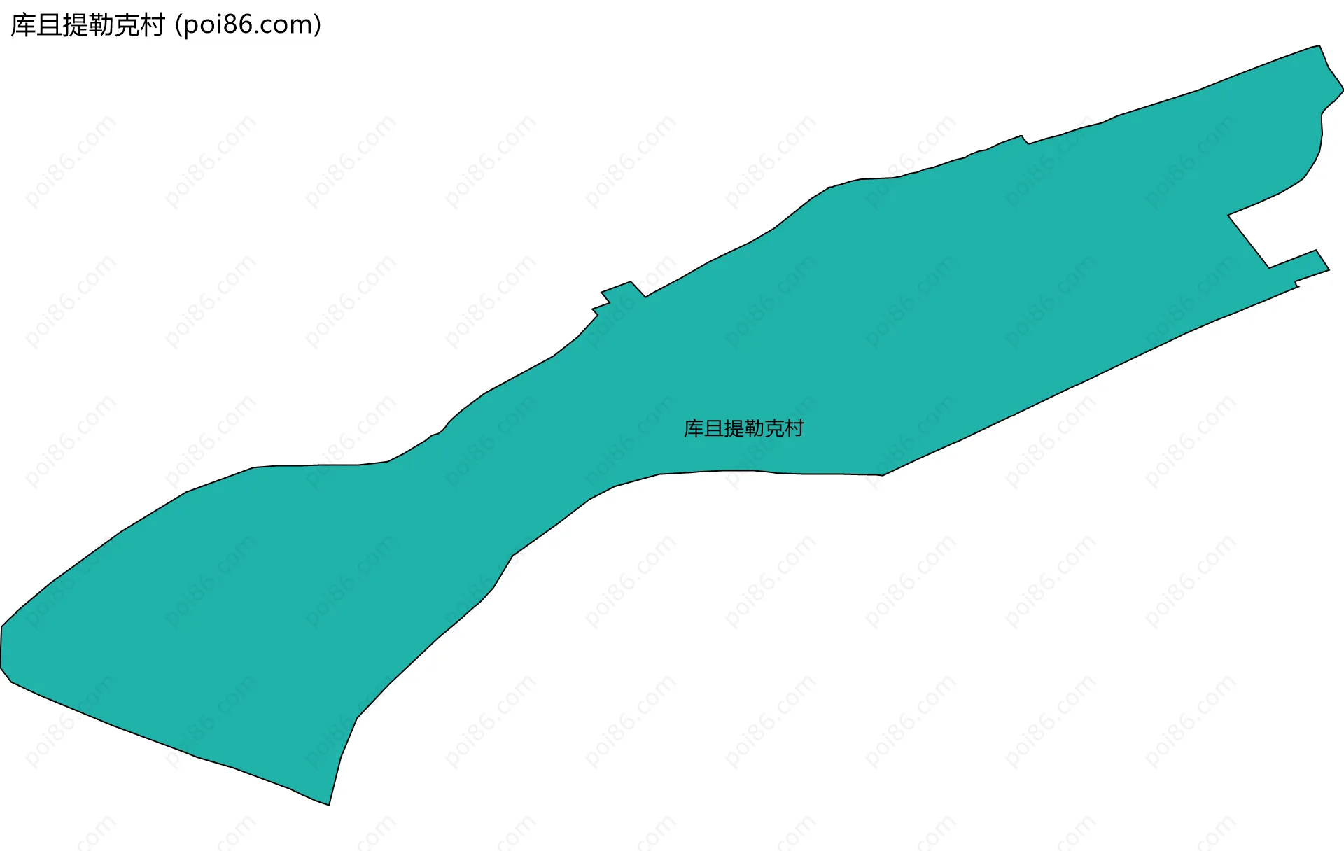 库且提勒克村边界地图