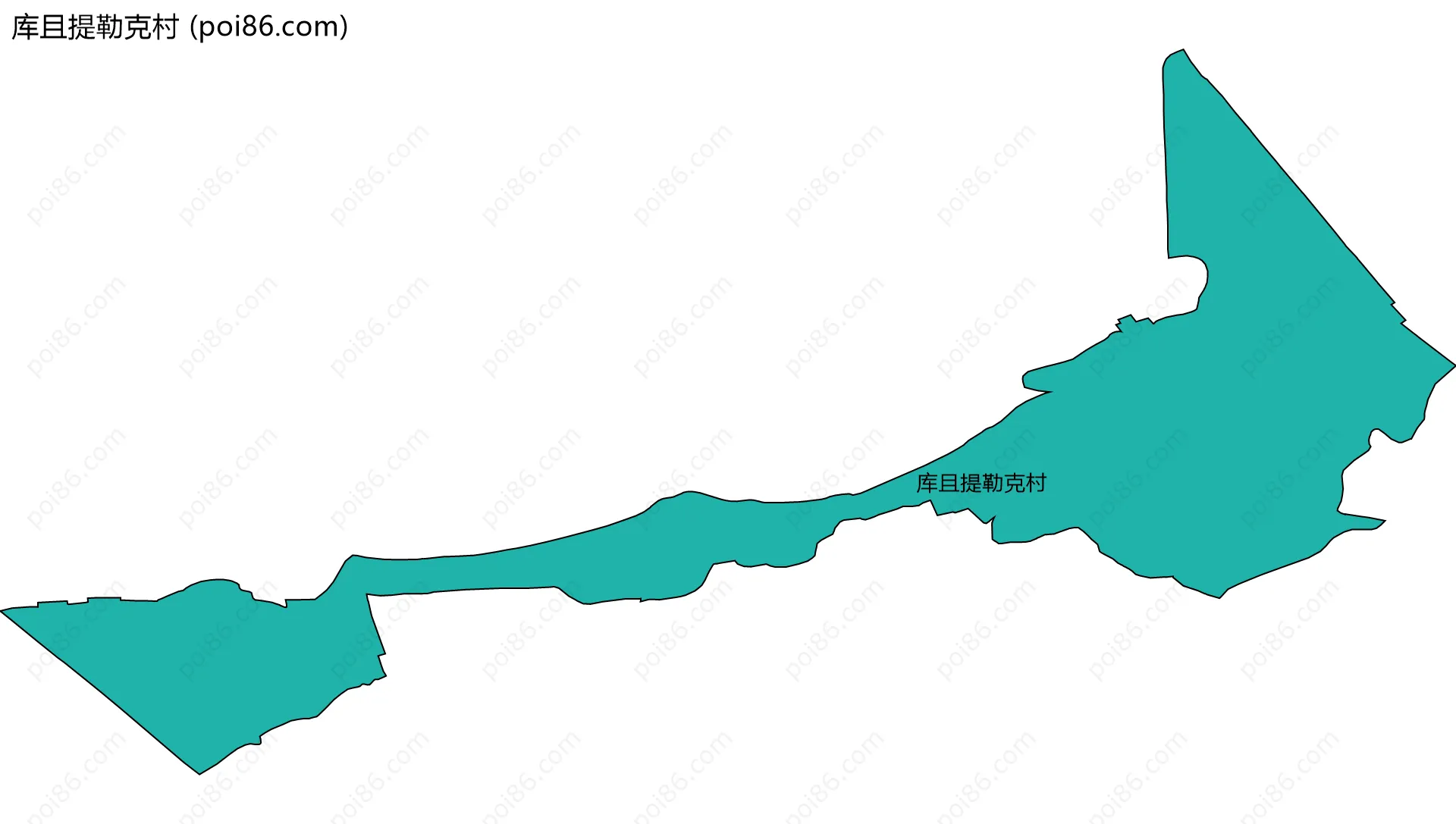 库且提勒克村边界地图