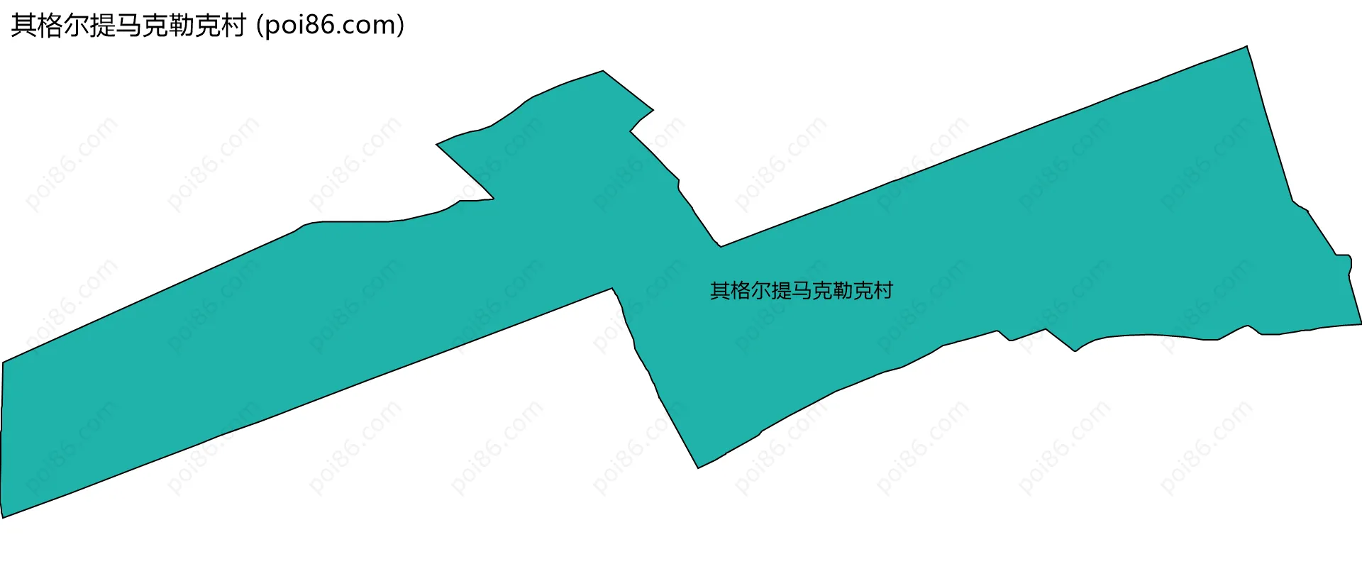 其格尔提马克勒克村边界地图