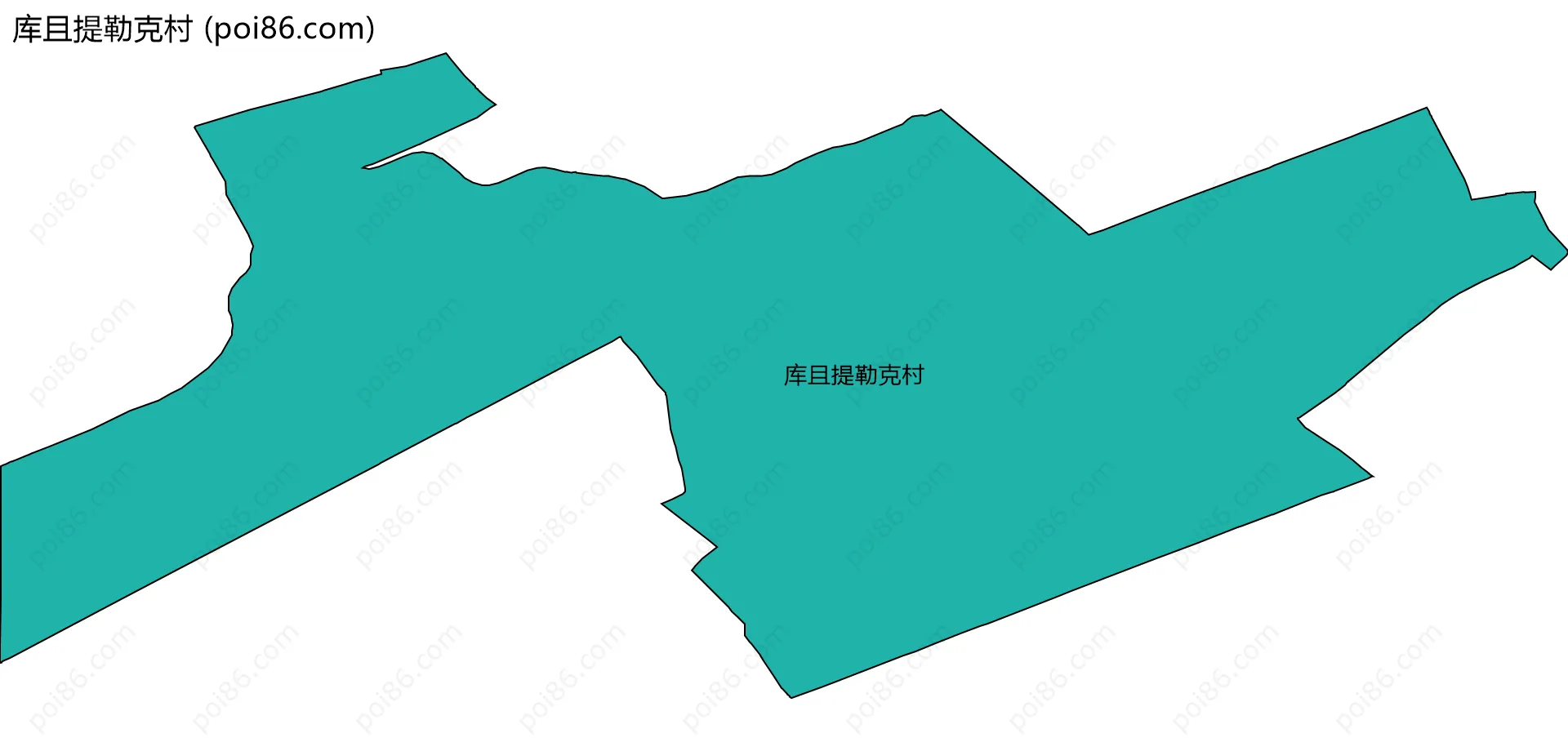 库且提勒克村边界地图