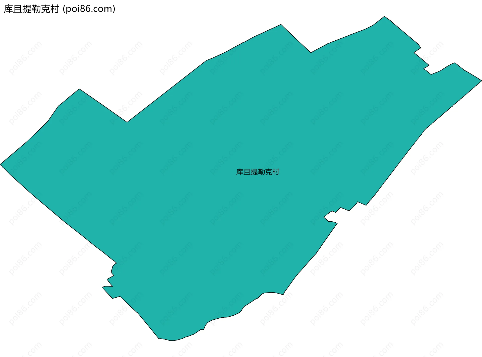 库且提勒克村边界地图