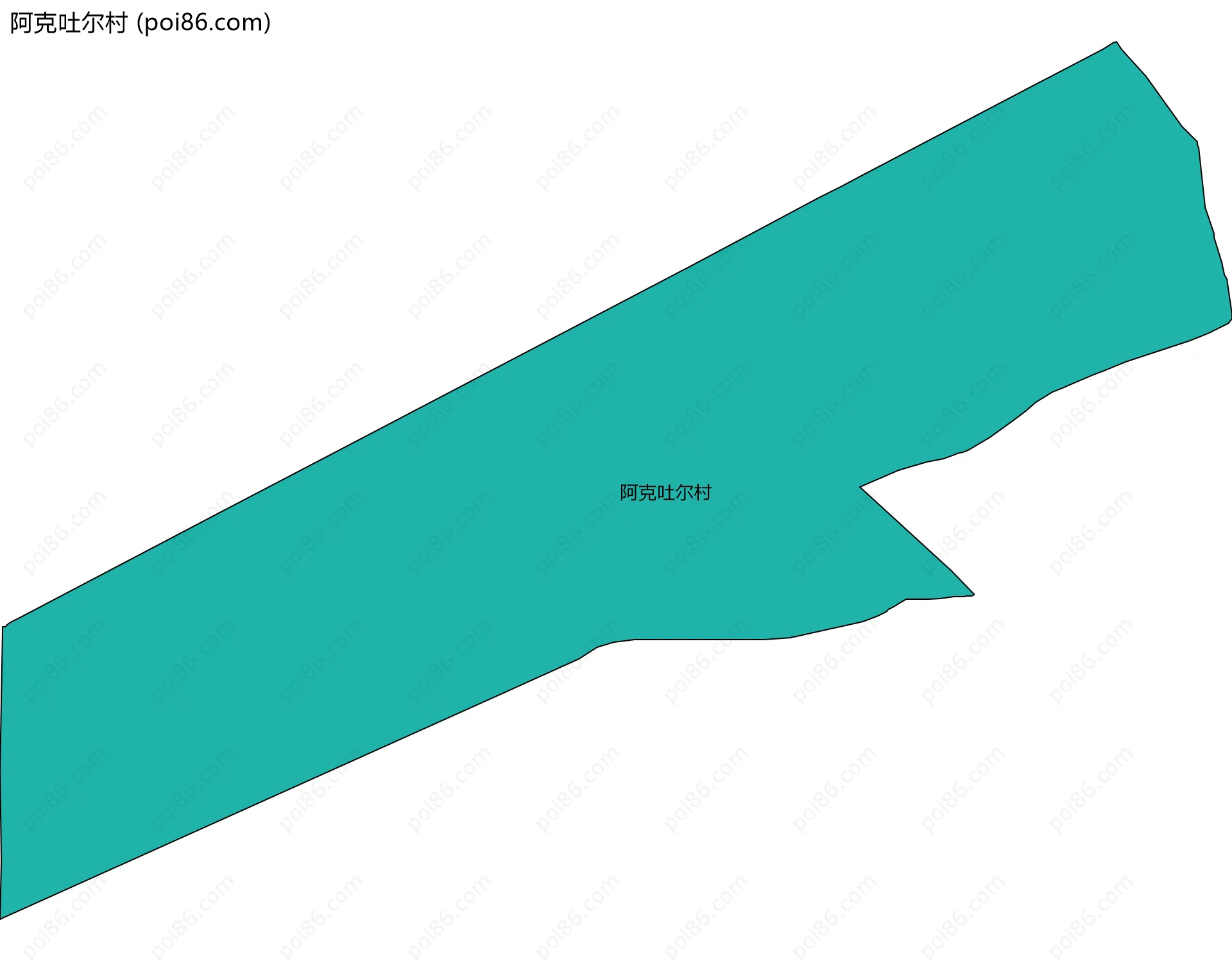 阿克吐尔村边界地图