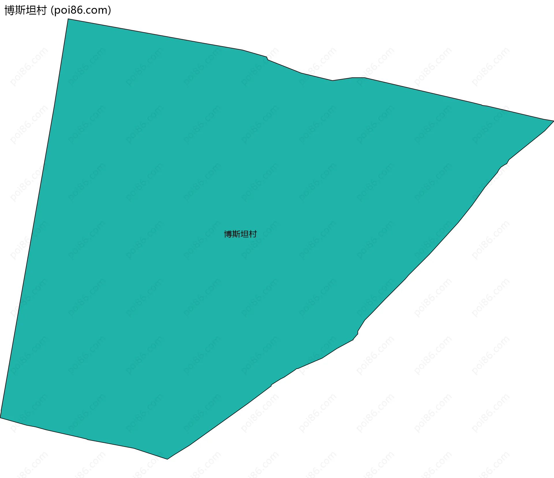 博斯坦村边界地图