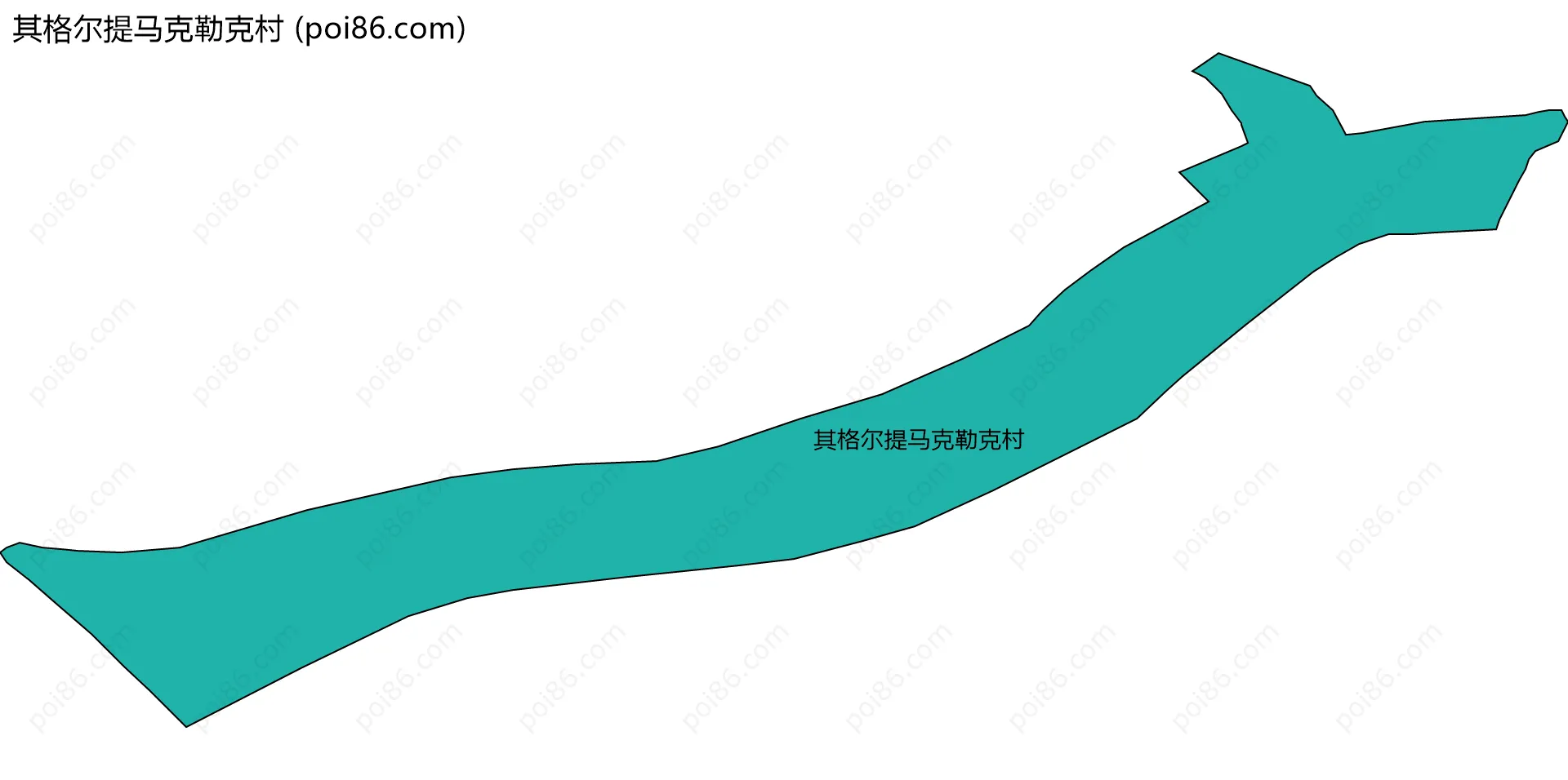 其格尔提马克勒克村边界地图