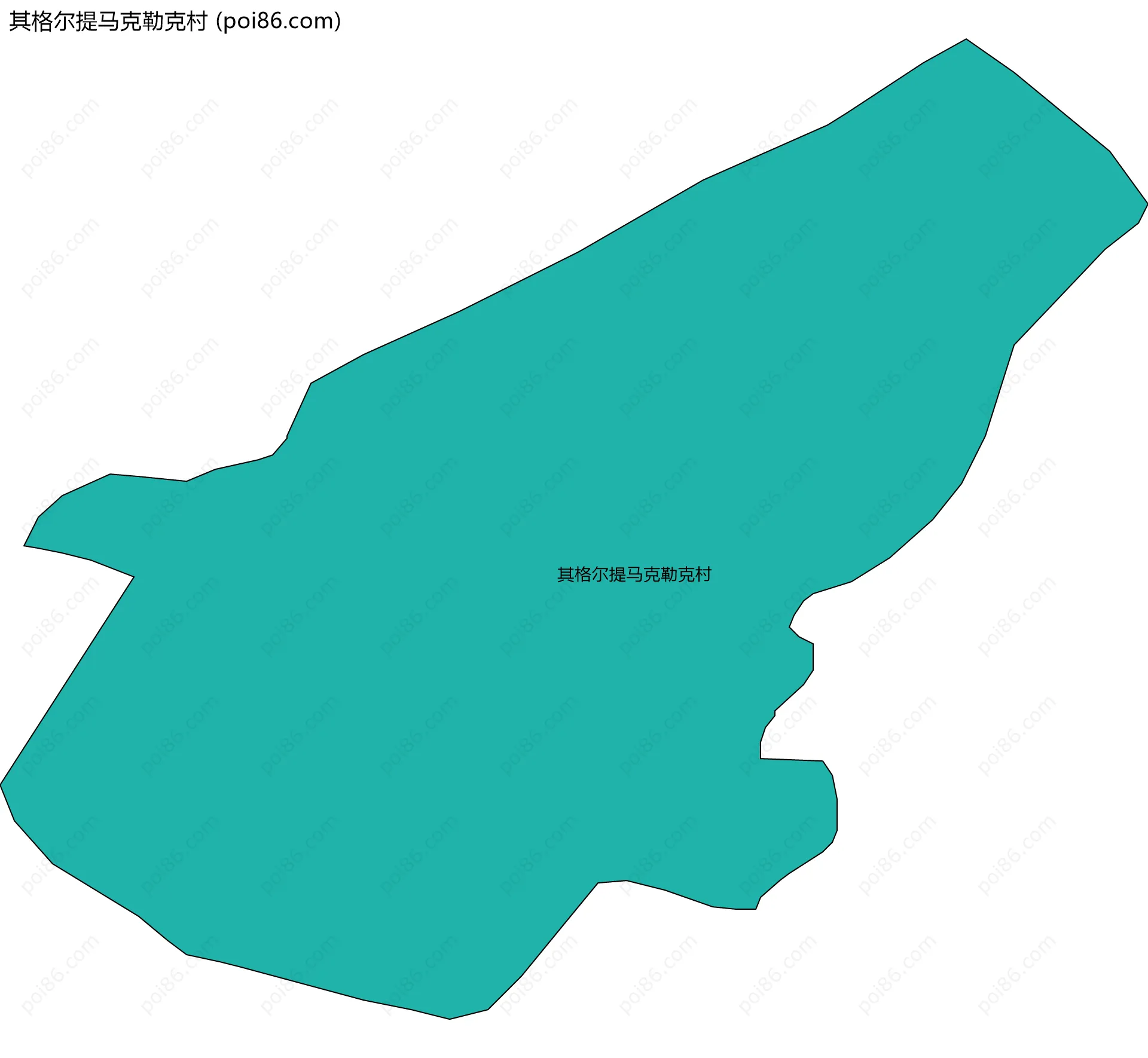 其格尔提马克勒克村边界地图