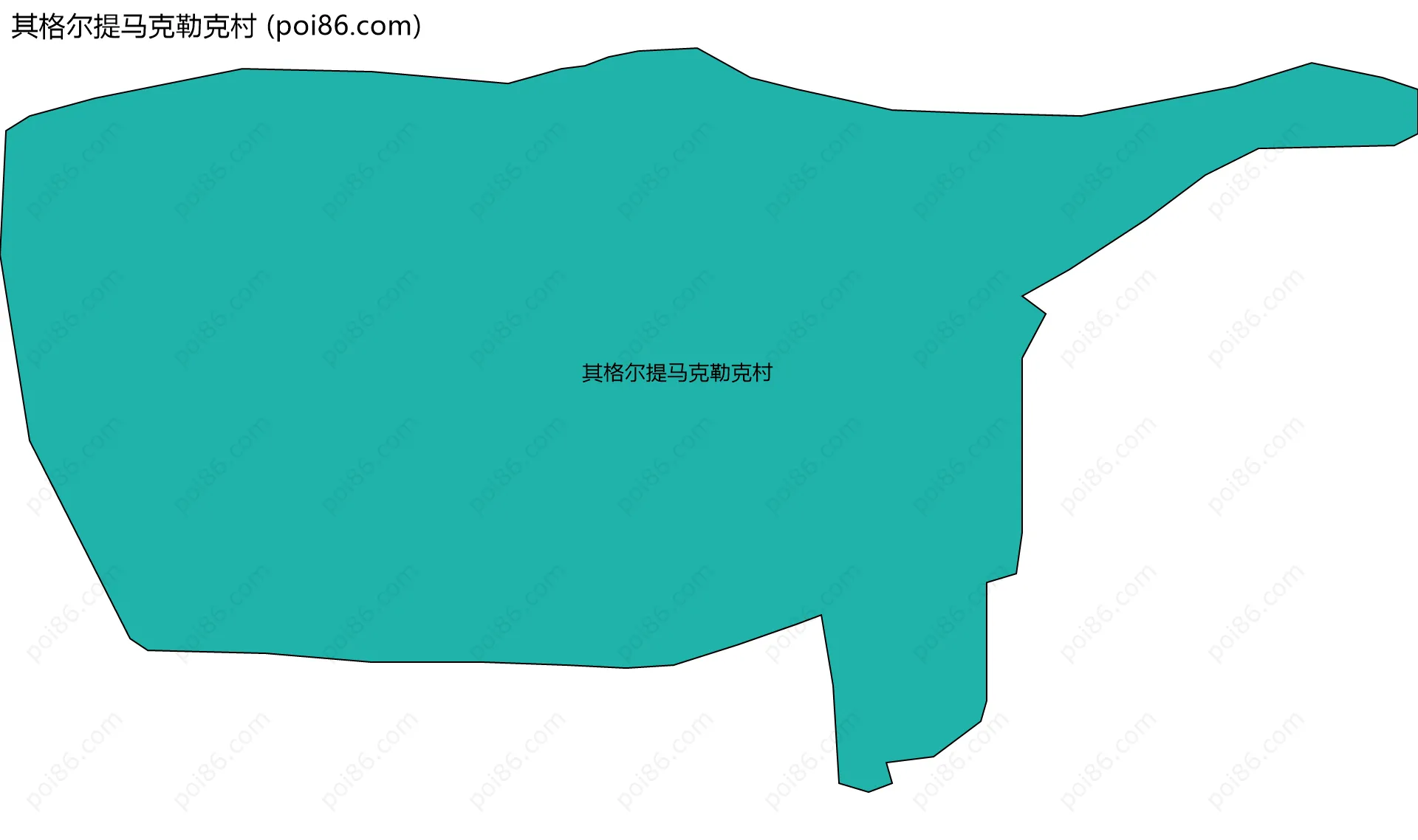 其格尔提马克勒克村边界地图