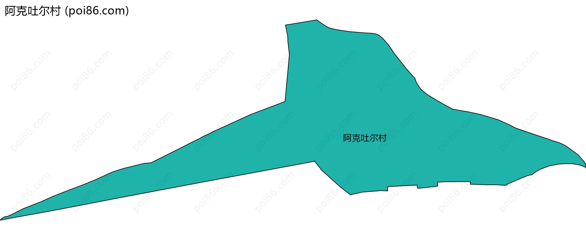 阿克吐尔村边界地图