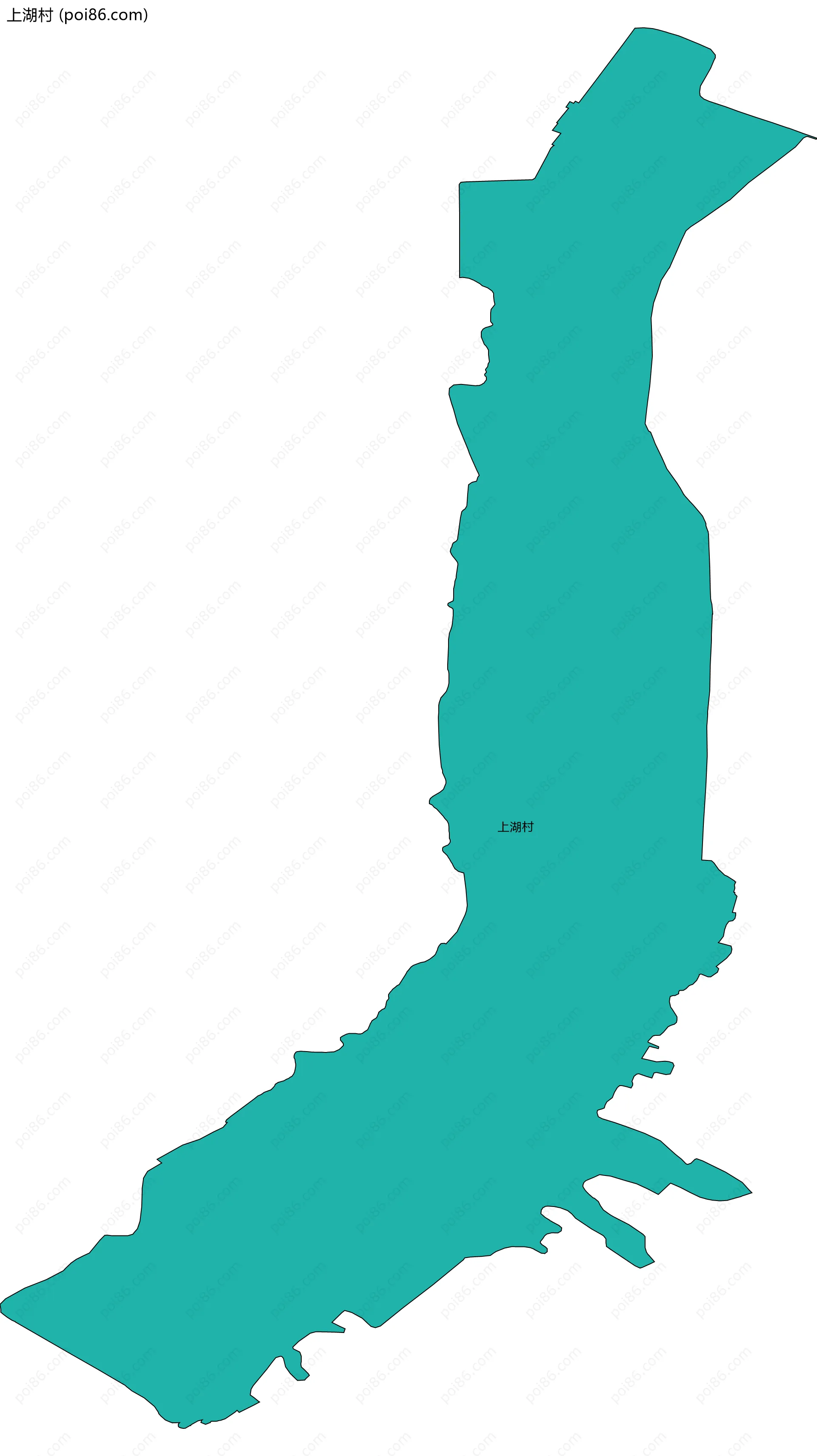 上湖村边界地图
