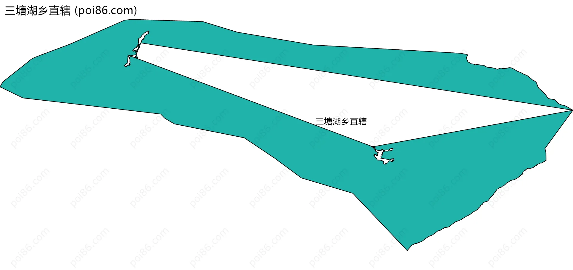 三塘湖乡直辖边界地图