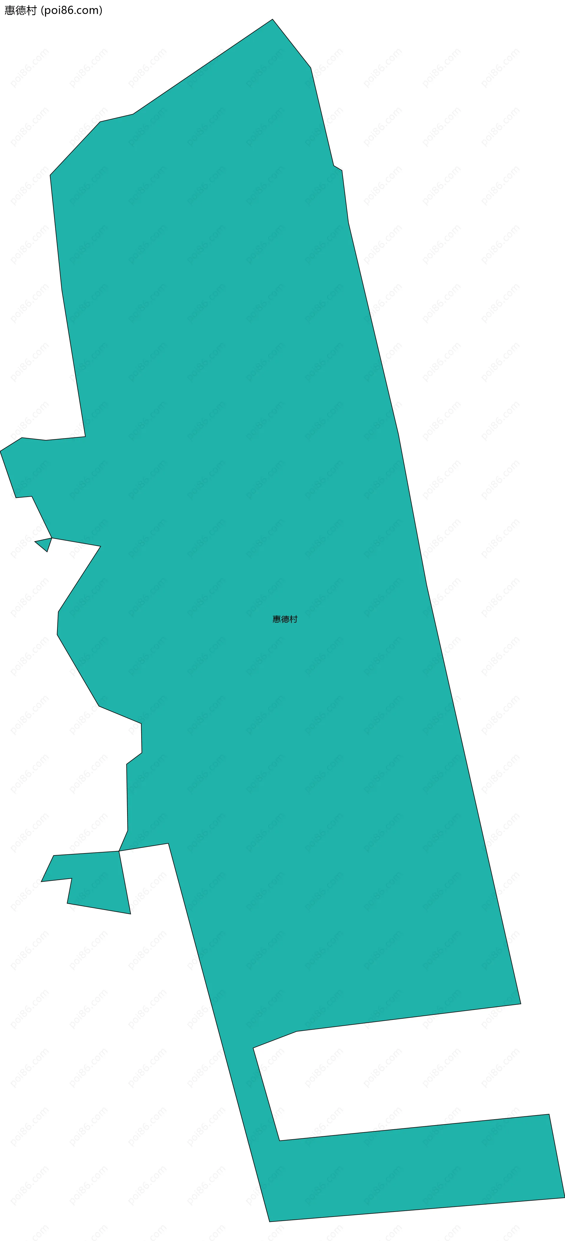 惠德村边界地图