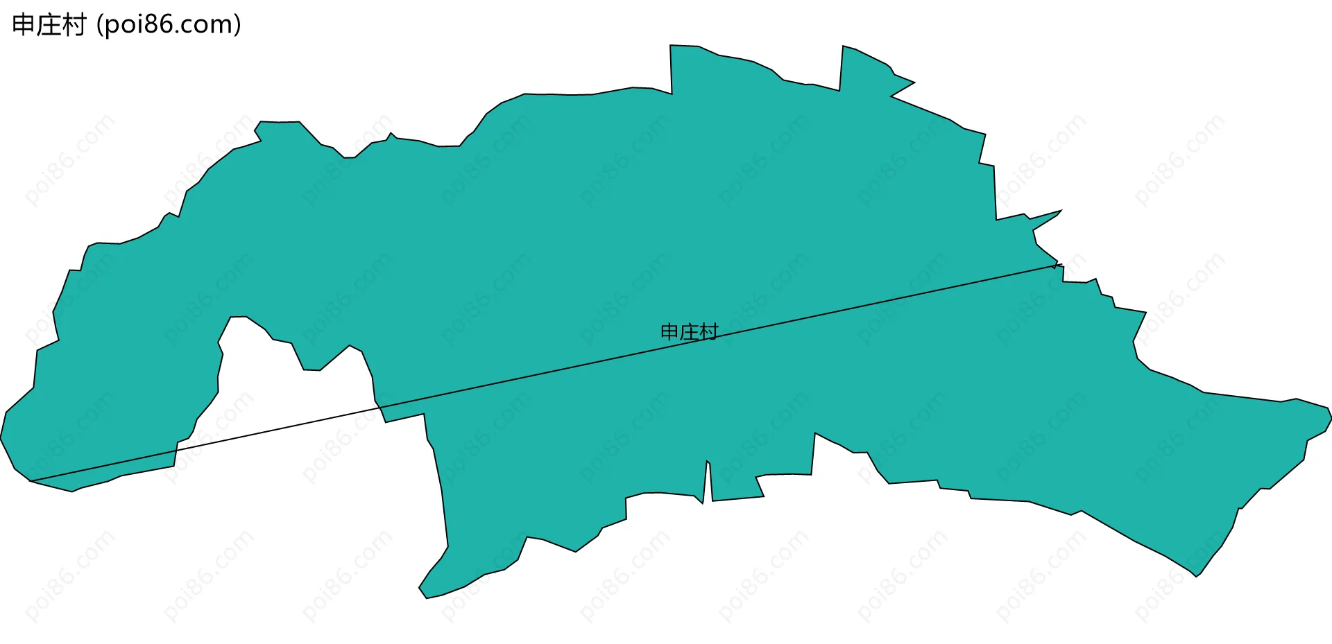 申庄村边界地图