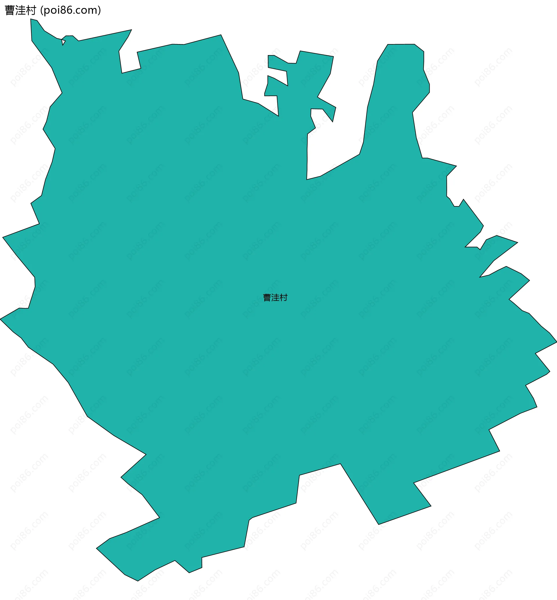 曹洼村边界地图