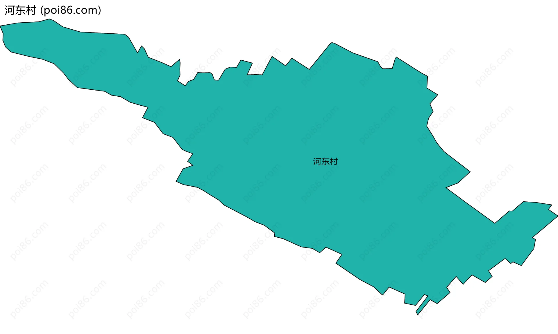 河东村边界地图