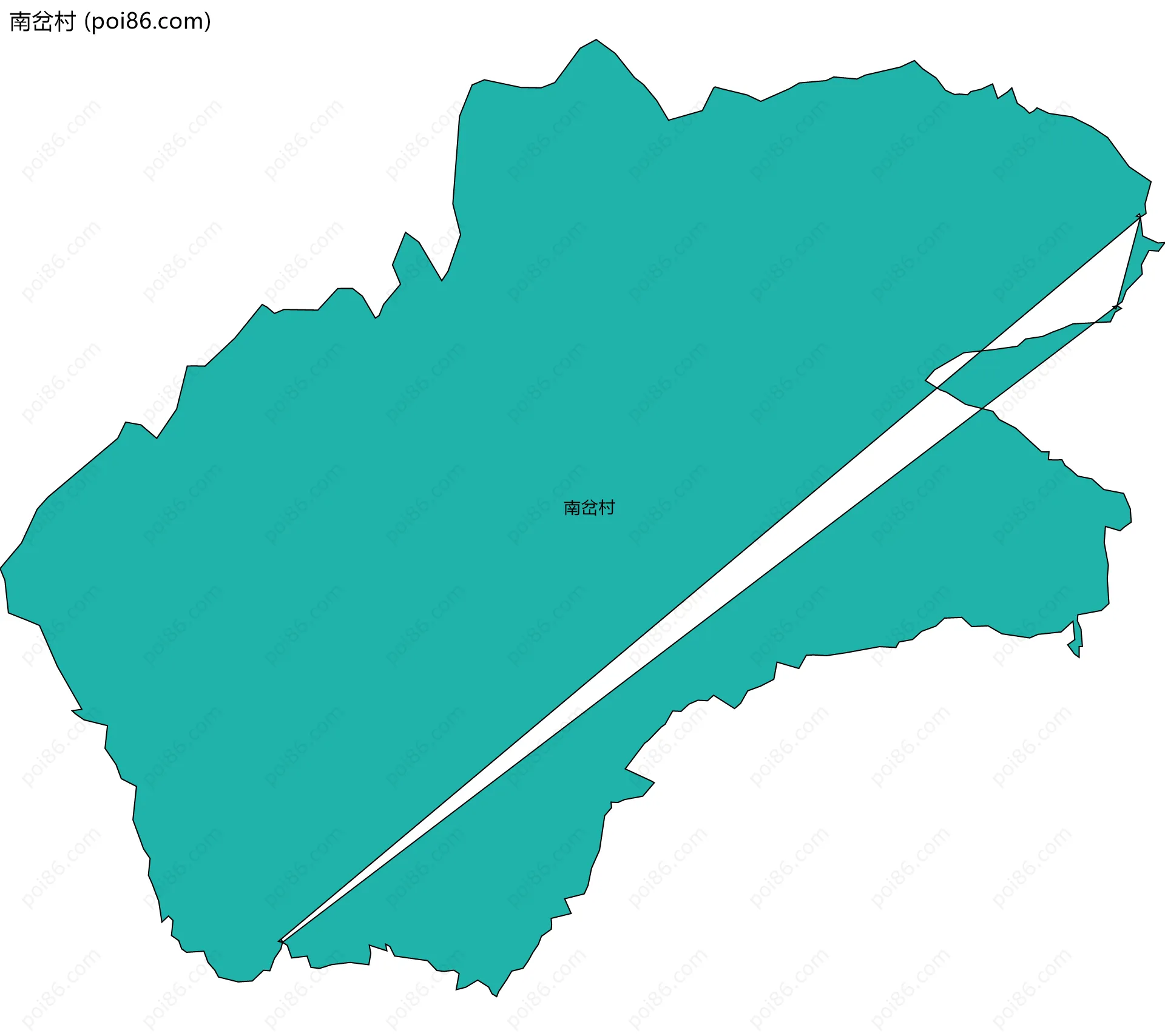 南岔村边界地图