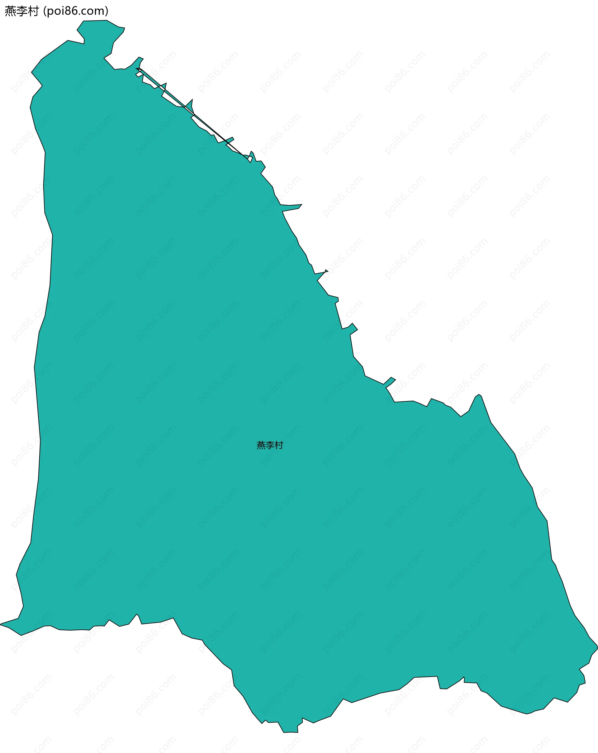 燕李村边界地图